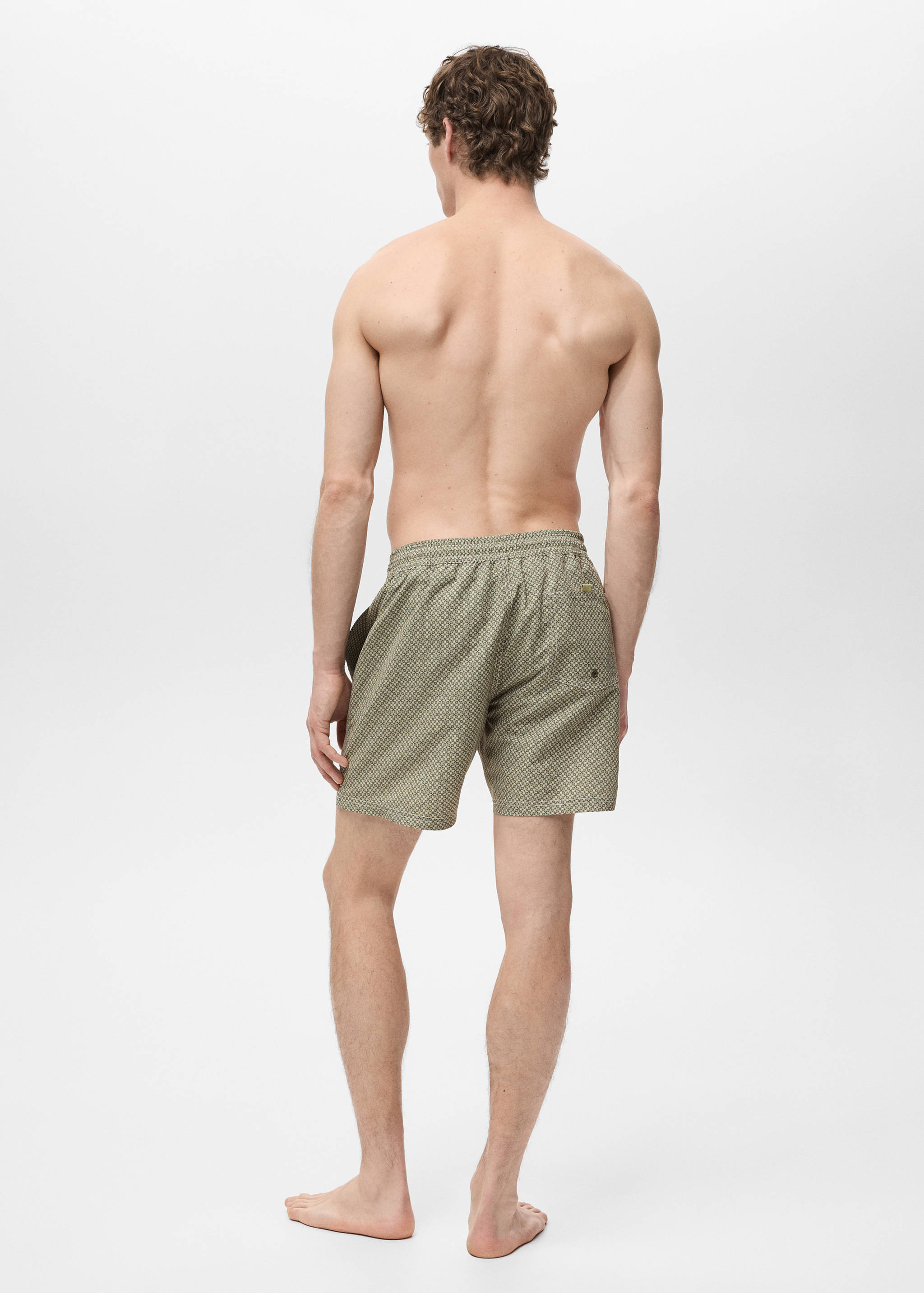 Geometric-print swimsuit - Reverse of the article