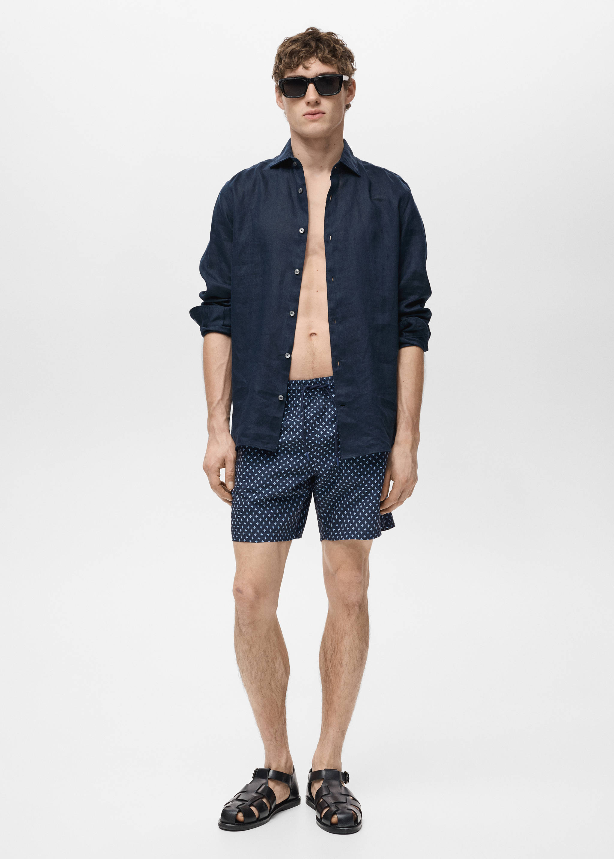 Geometric-print swimsuit - Details of the article 4