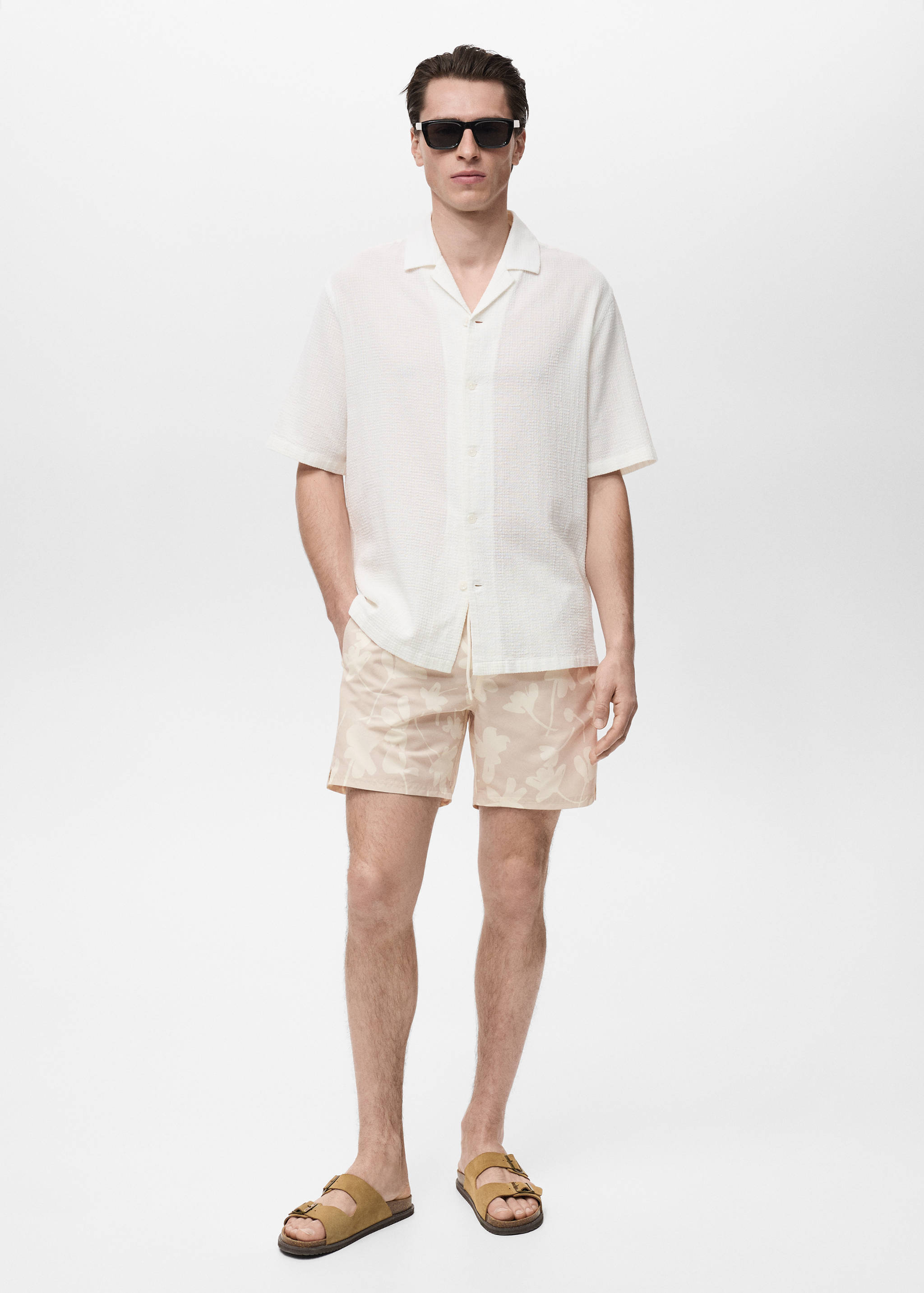 Banyador estampat floral - Pla general