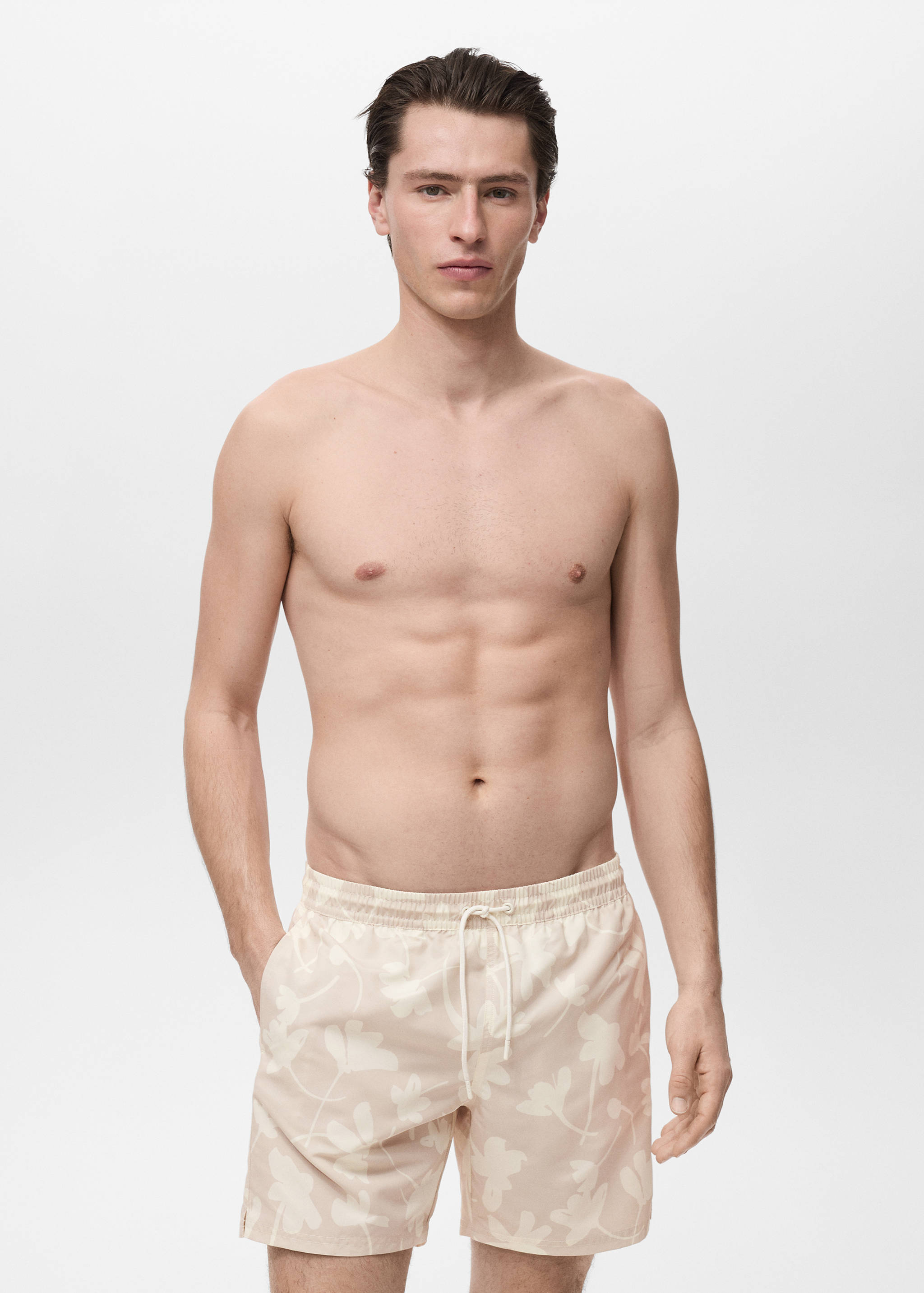 Banyador estampat floral - Pla mig