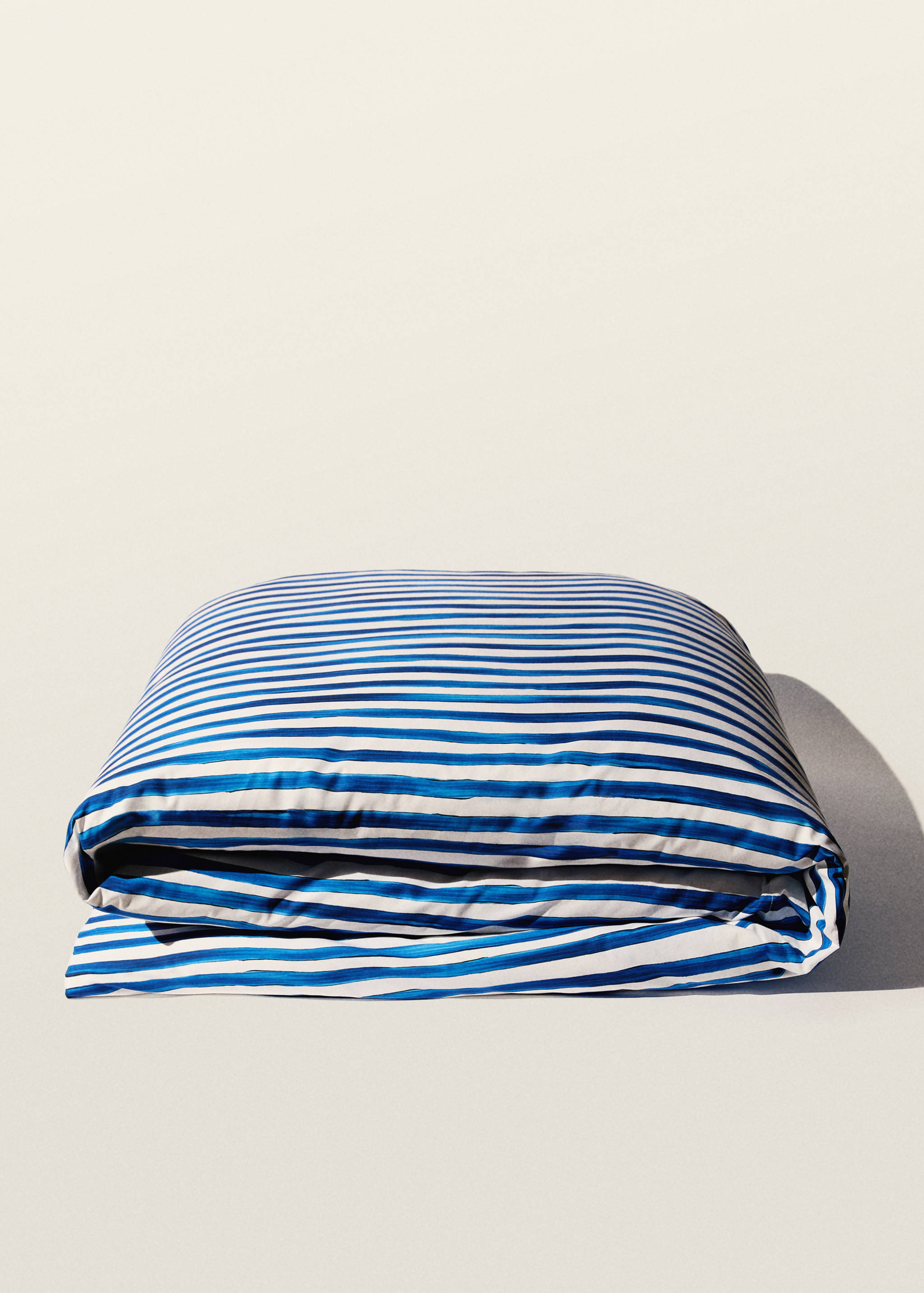 Funda nórdica algodón percal rayas acuarela cama 180/200 cm - Detalle del artículo 8