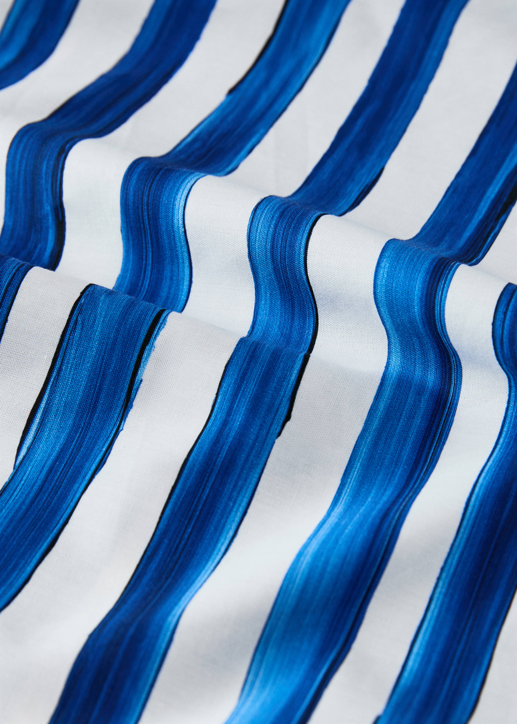 Funda nórdica algodón percal rayas acuarela cama 180/200 cm - Detalle del artículo 1
