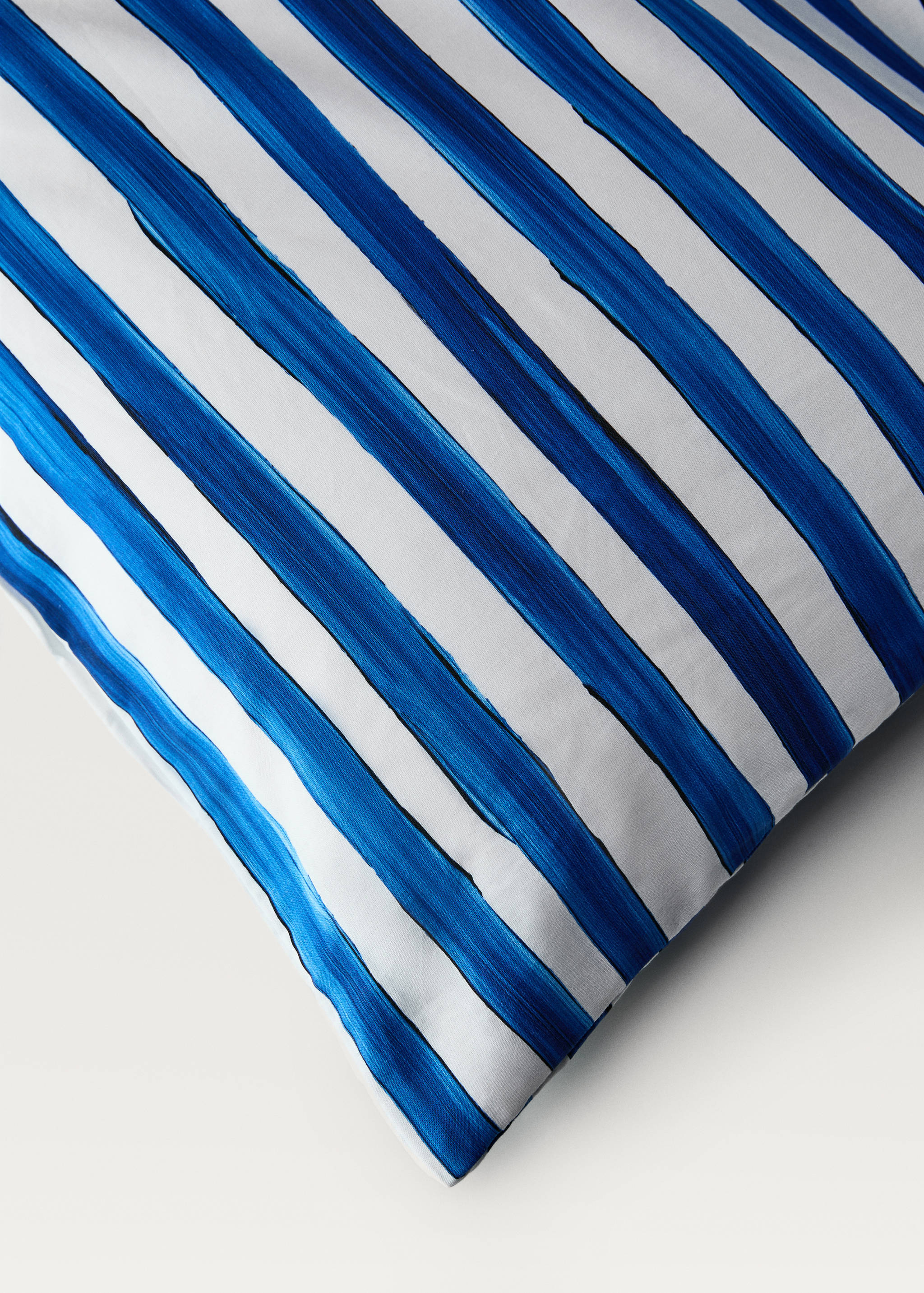 Funda nórdica algodón percal rayas acuarela cama 180/200 cm - Detalle del artículo 2