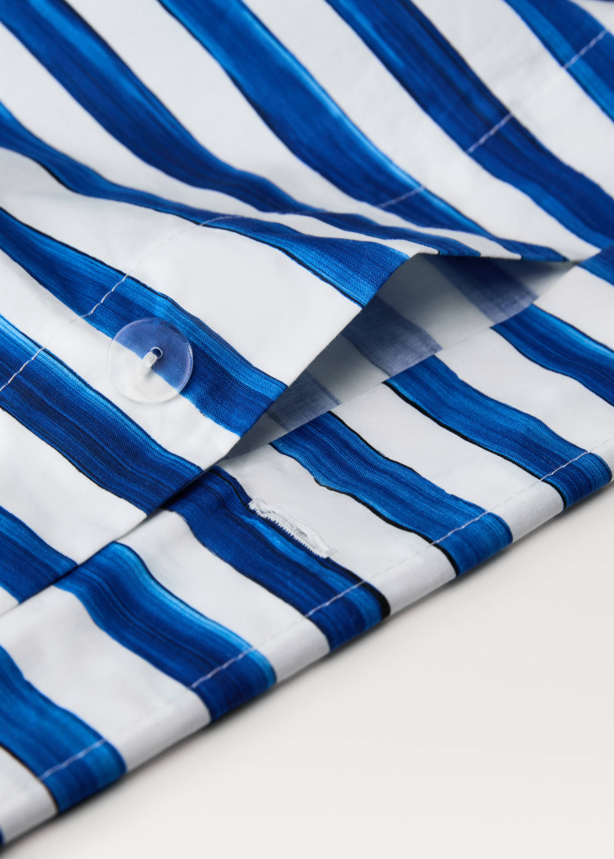Funda nórdica algodón percal rayas acuarela cama 180/200 cm - Detalle del artículo 3