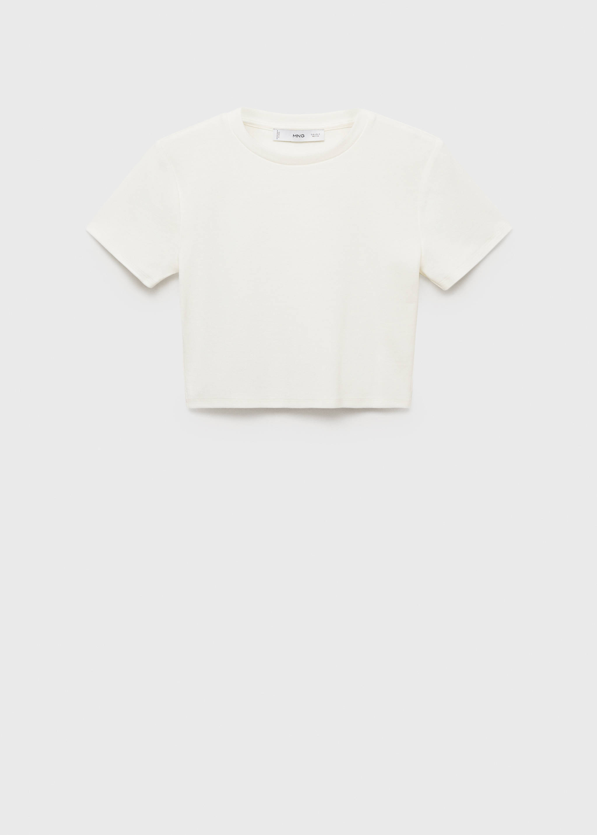 Fitted cropped t-shirt - Article without model