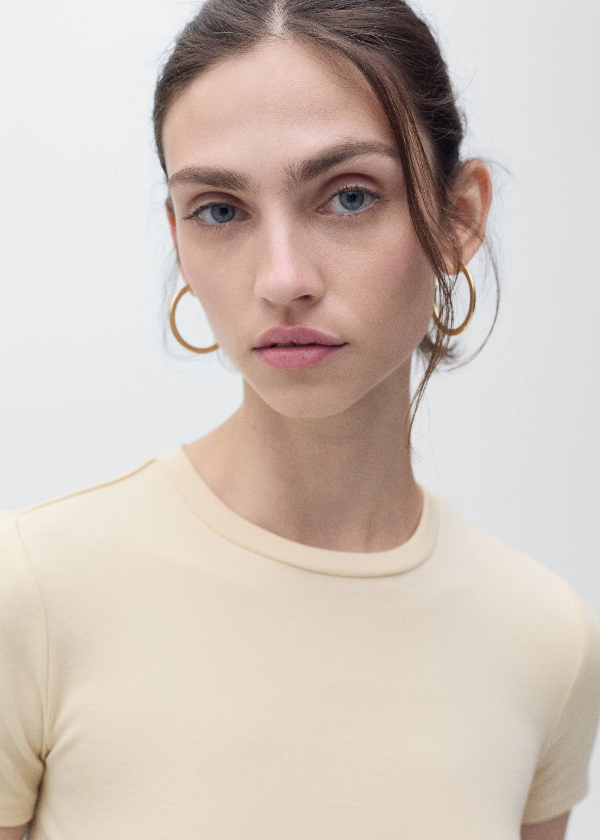 Fitted cropped t-shirt - Details of the article 1