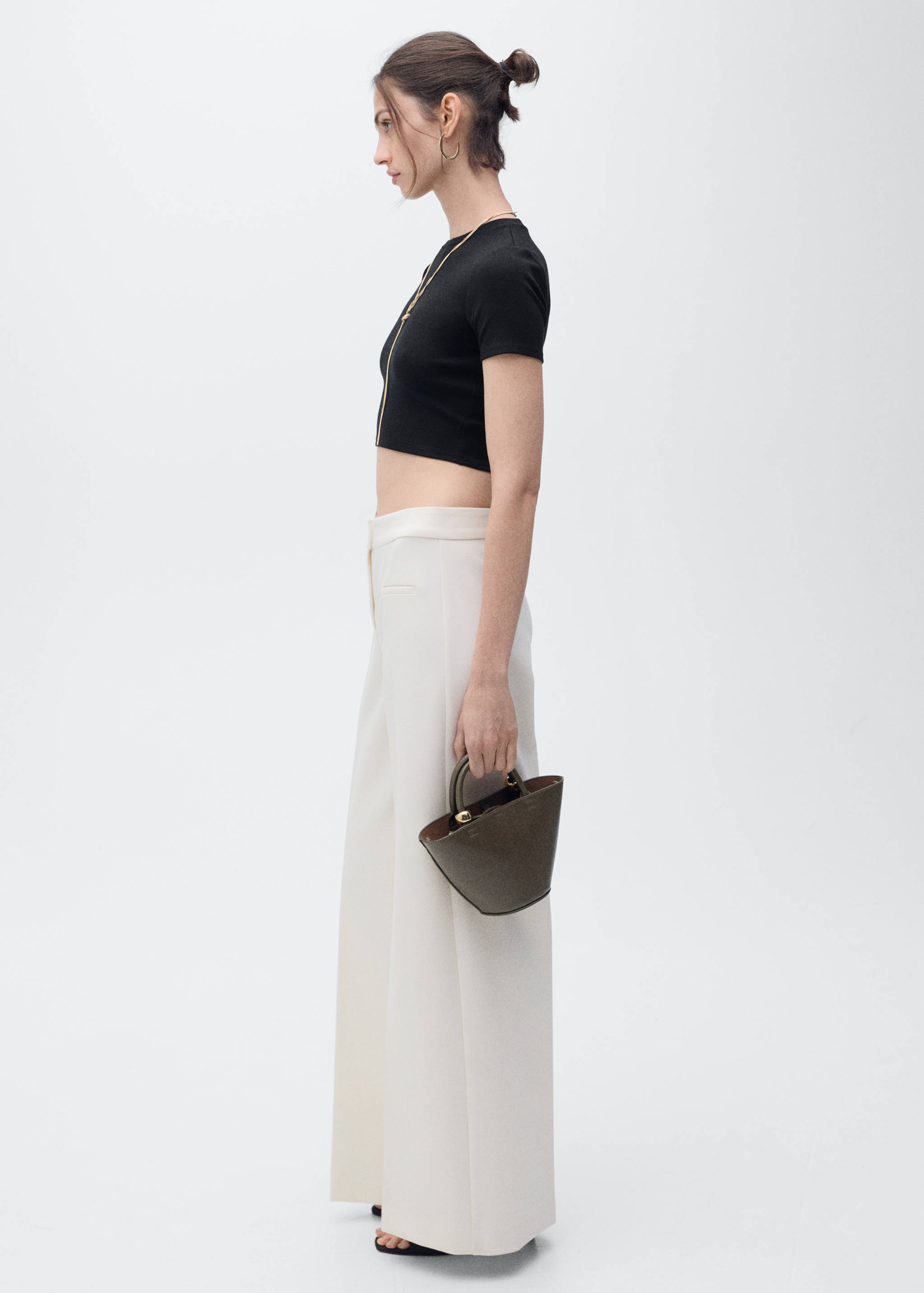 Fitted cropped t-shirt - Details of the article 2