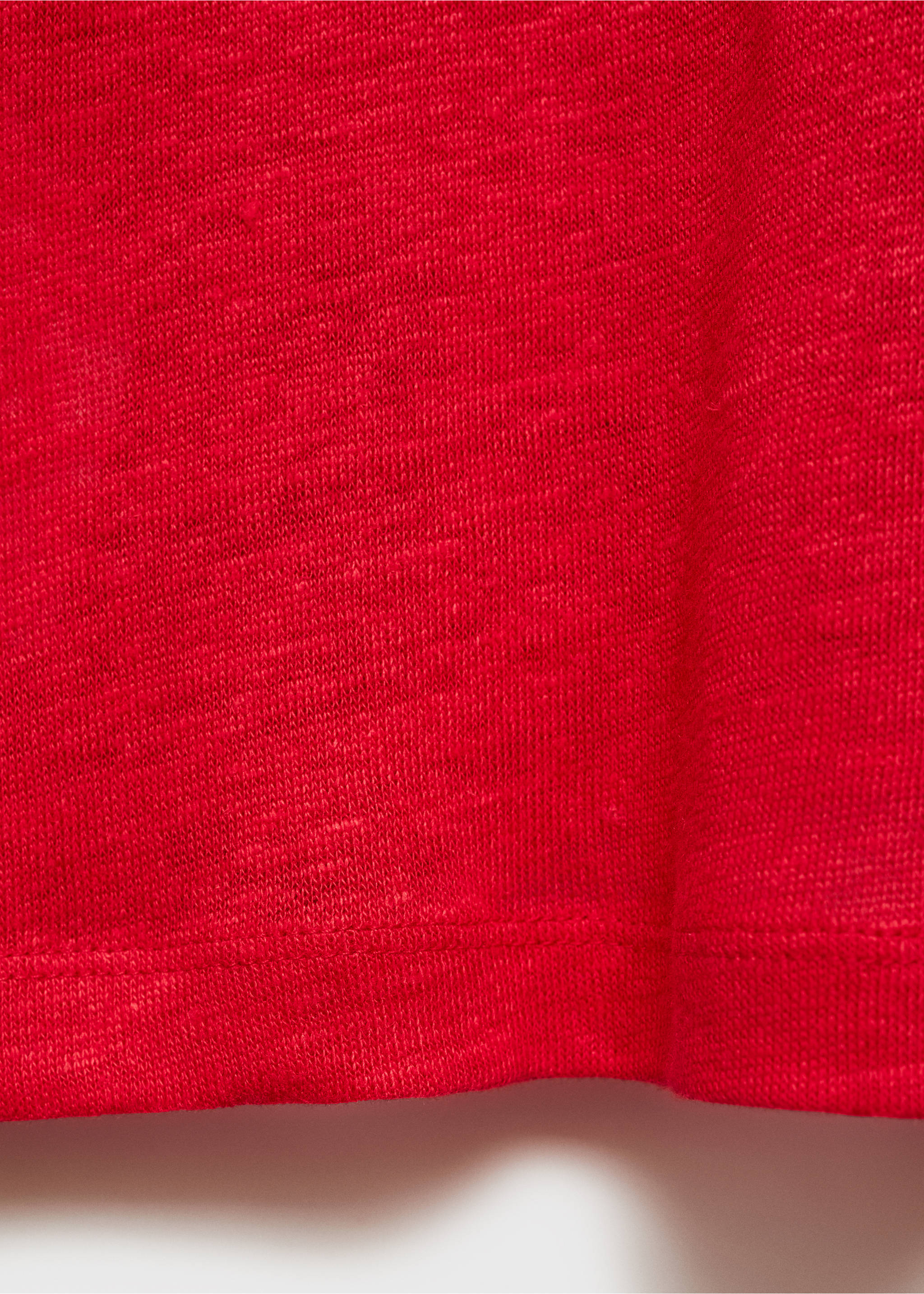 T-shirt lin manches courtes - Détail de l'article 0, Rouge. Ref: 87006346-00.