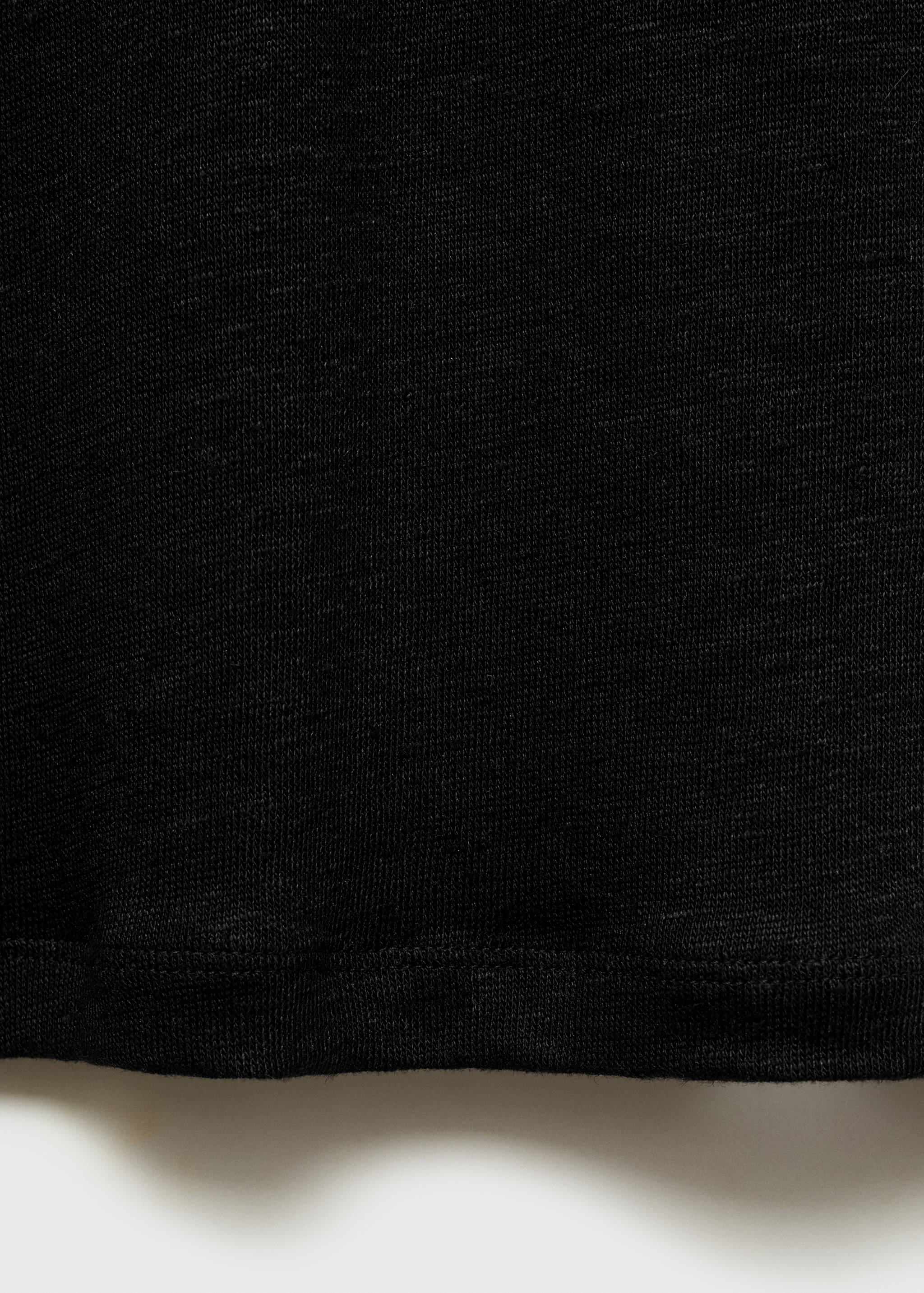 T-shirt de linho de manga curta - Pormenor do artigo 0