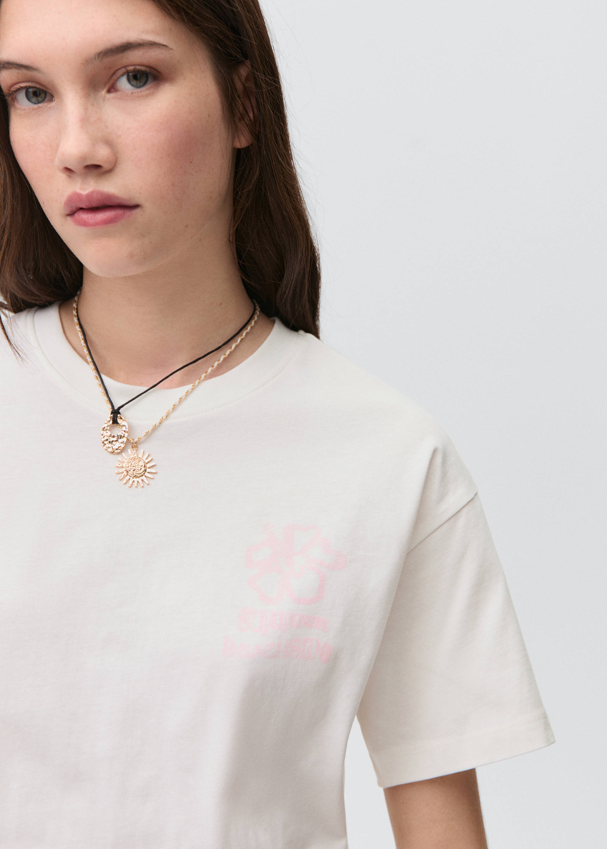 T-shirt algodão estampada - Pormenor do artigo 1