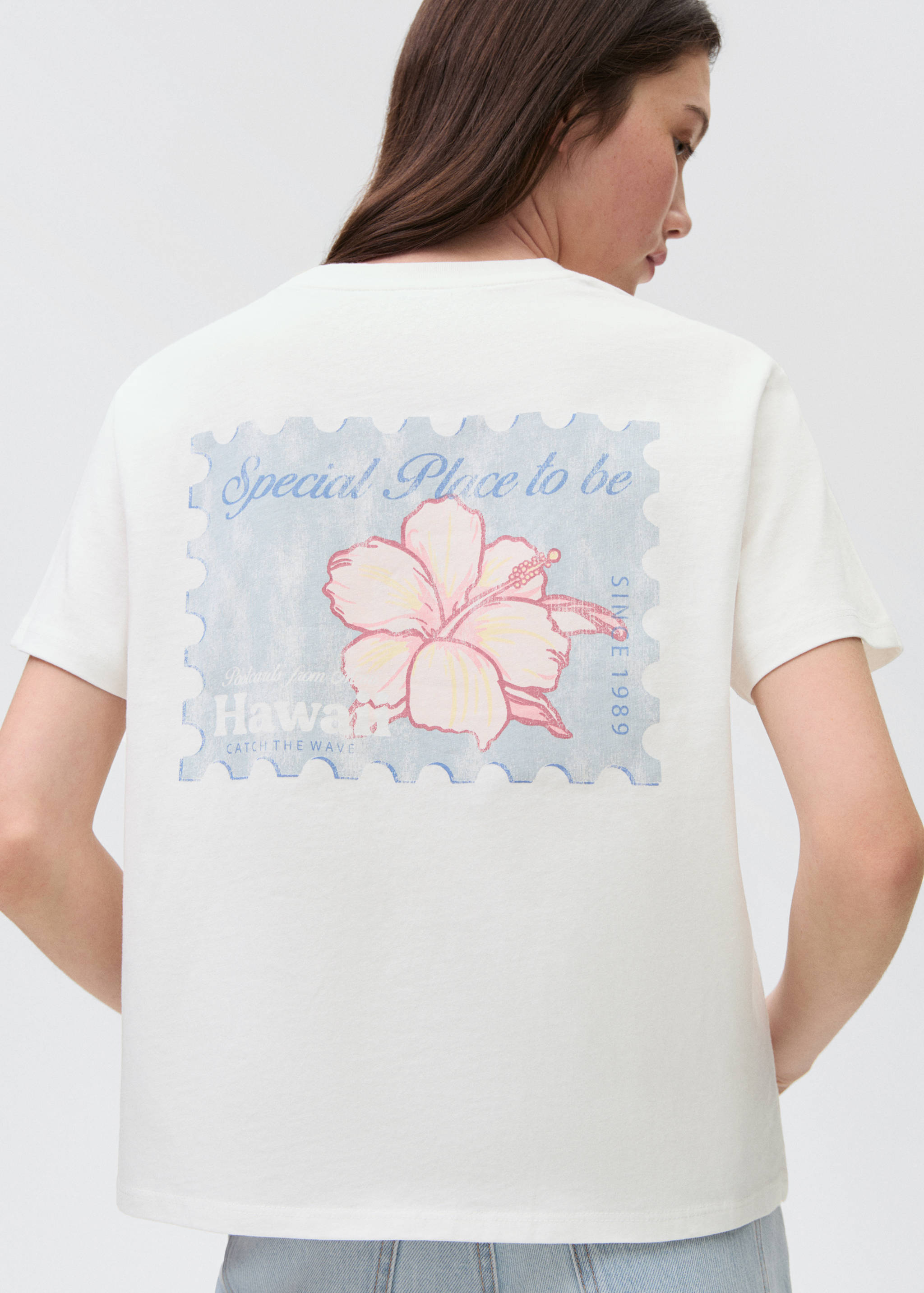 T-shirt motif imprimé - Verso de l’article