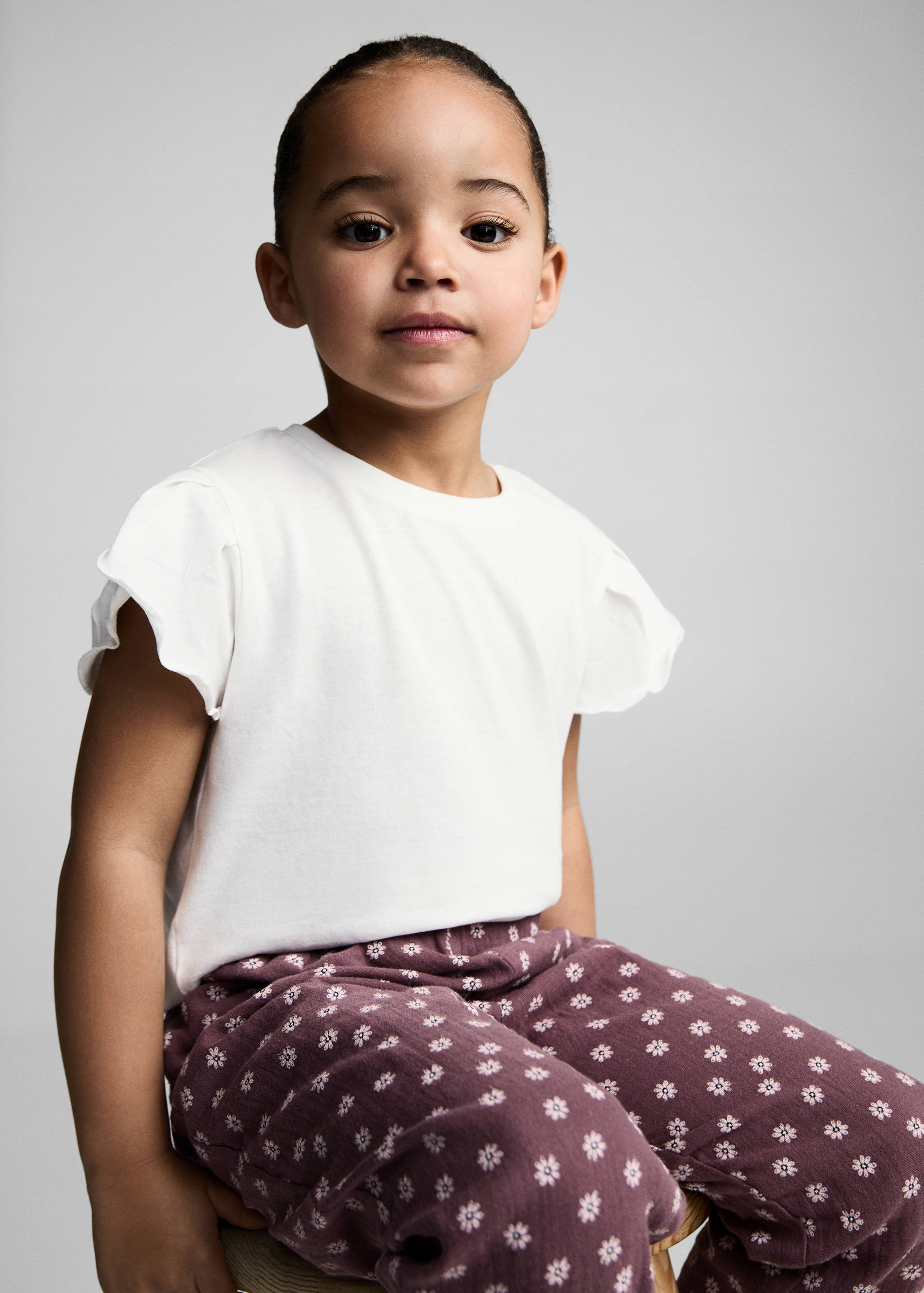 Short-sleeved cotton t-shirt - Medium plane