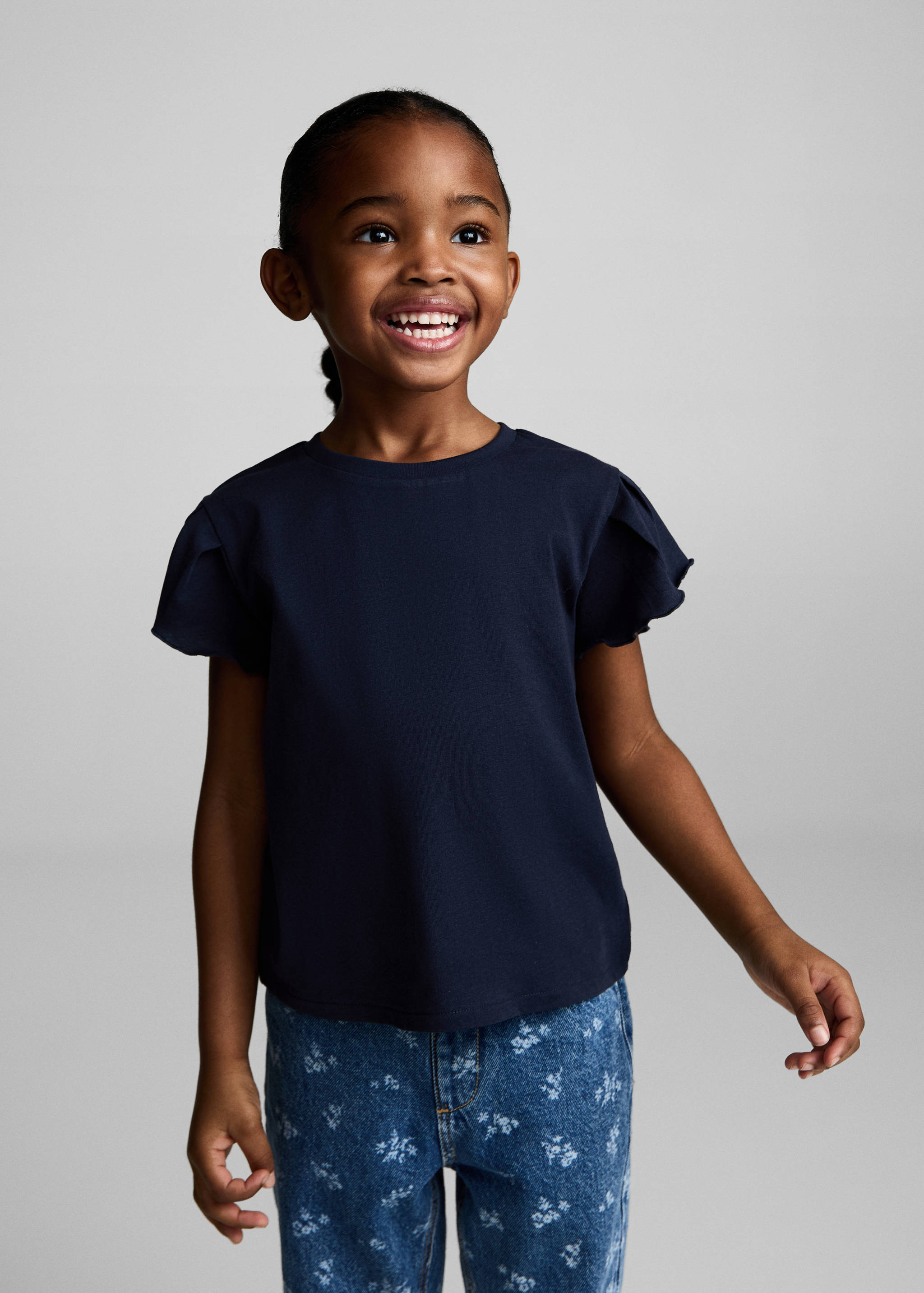 Short-sleeved cotton t-shirt - Medium plane