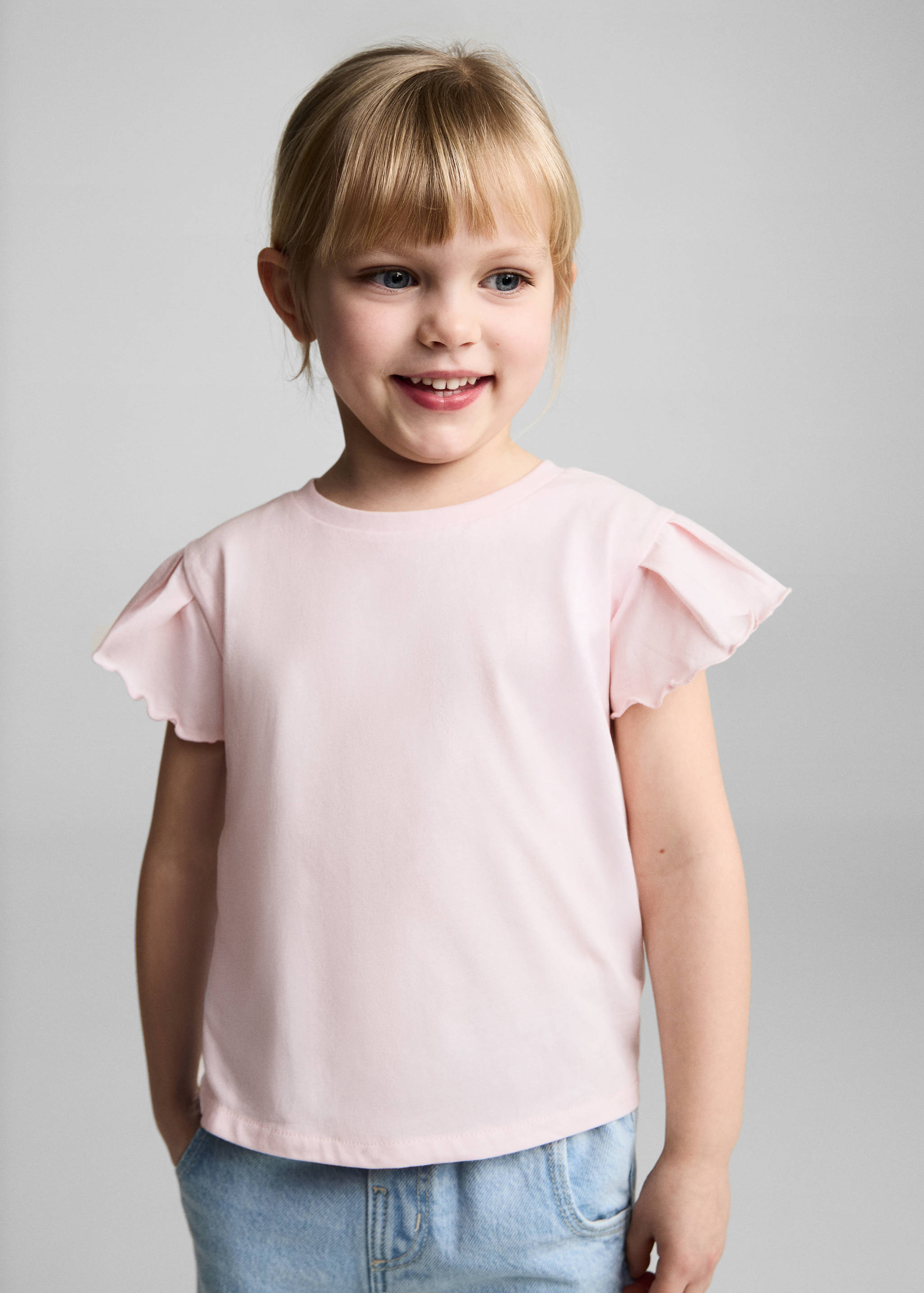 Short-sleeved cotton t-shirt - Medium plane