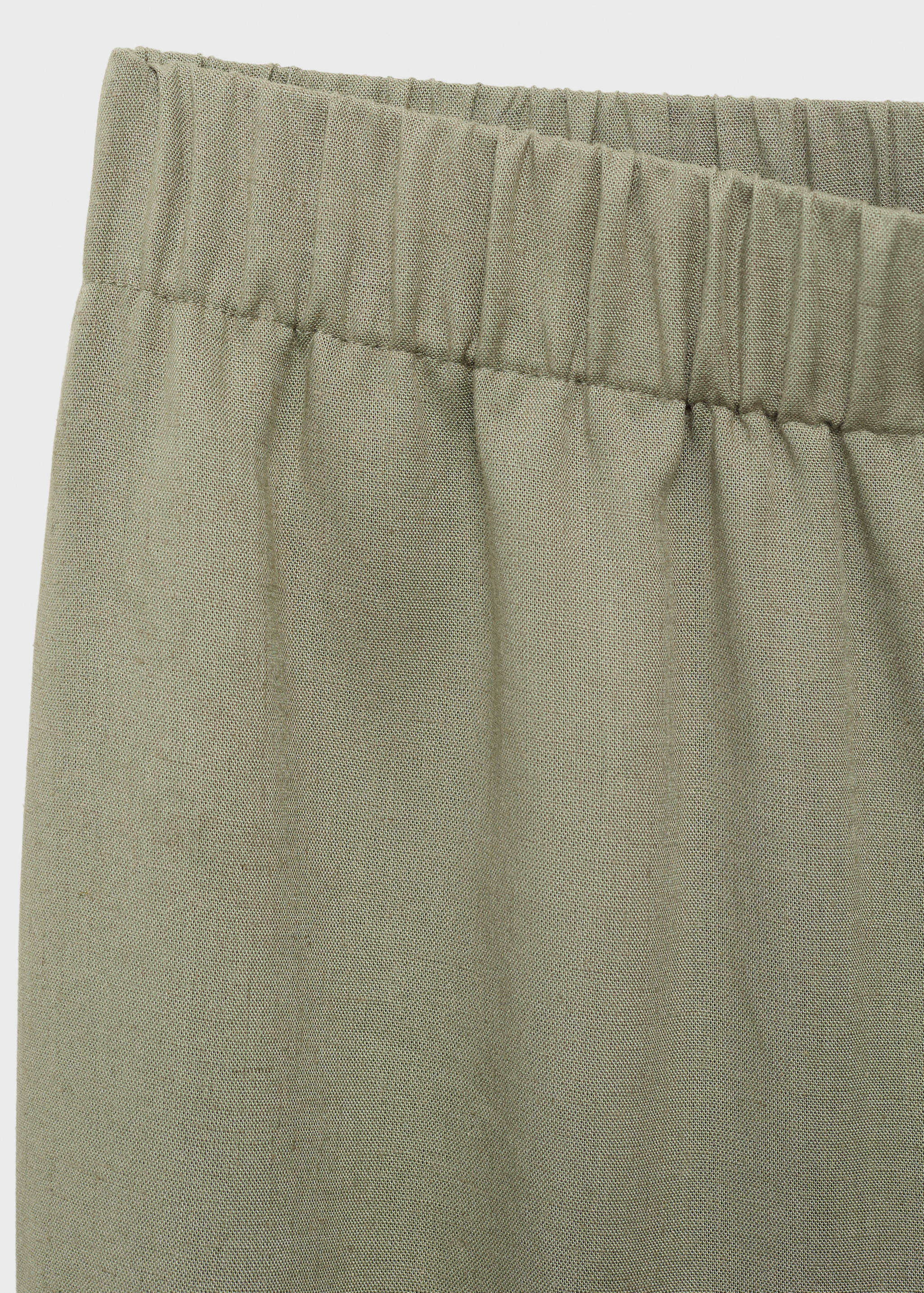 Straight linen-blend pants - Details of the article 8
