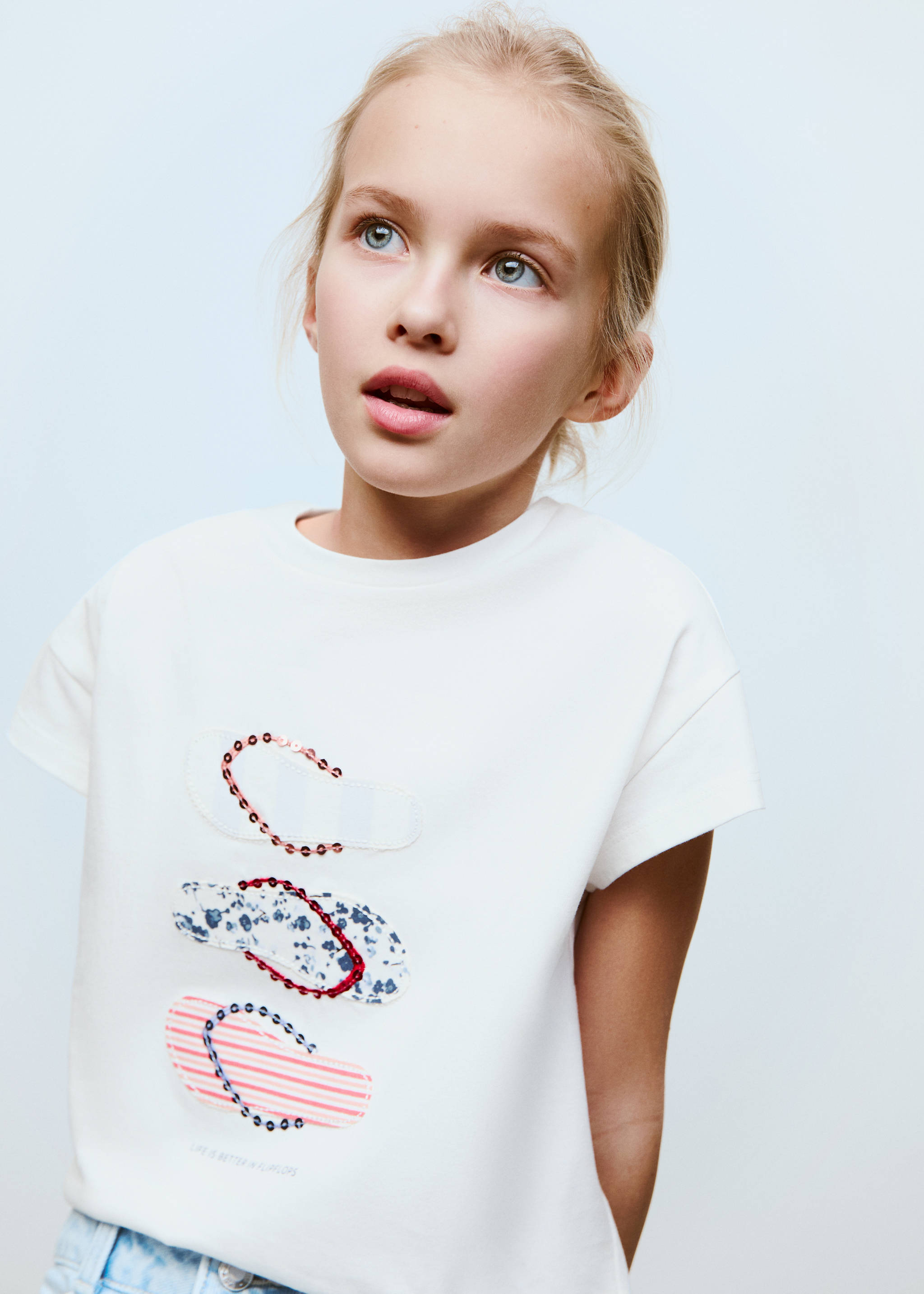 T-shirt brodé imprimé - Détail de l'article 1