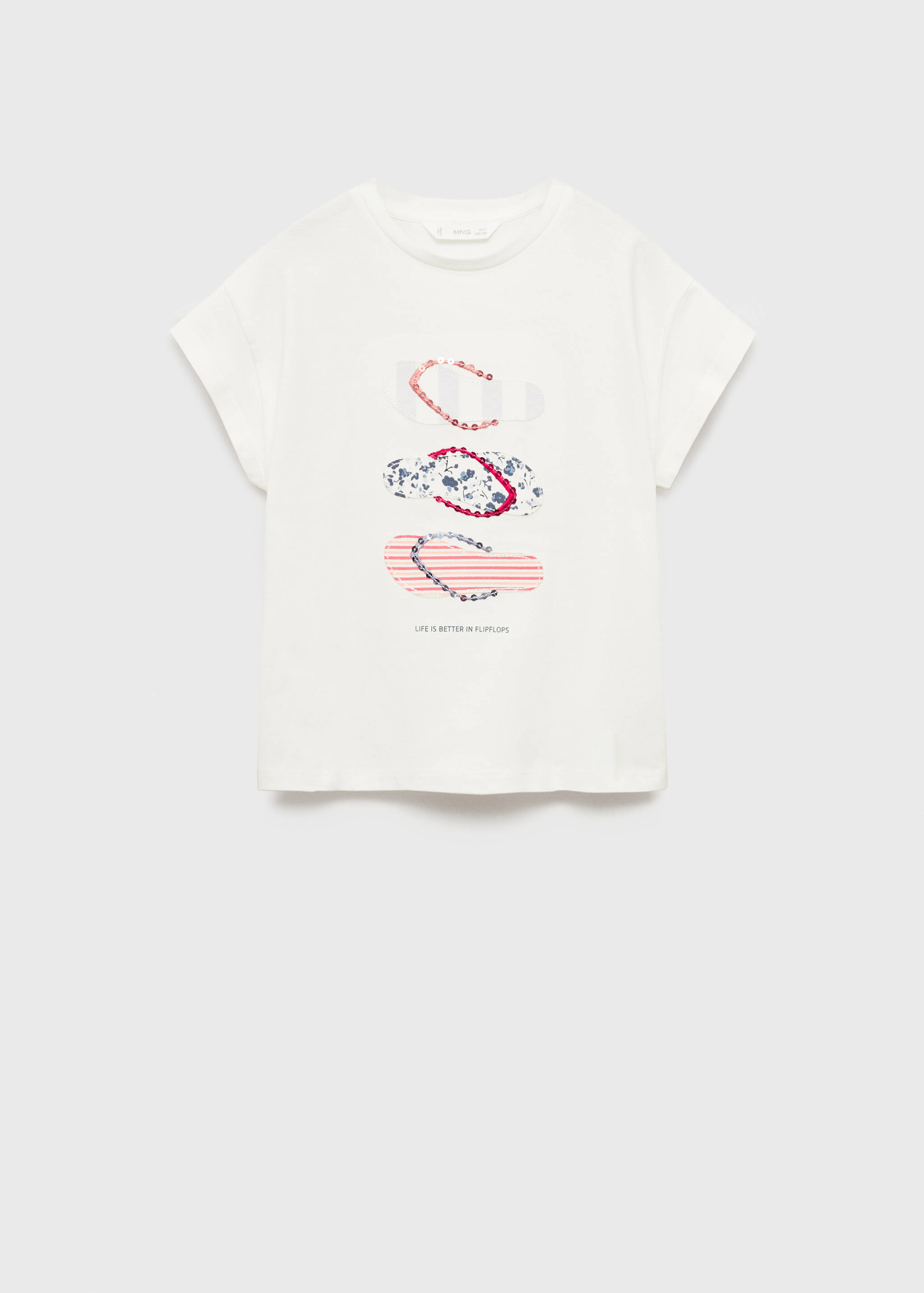 T-shirt brodé imprimé - Article sans modèle