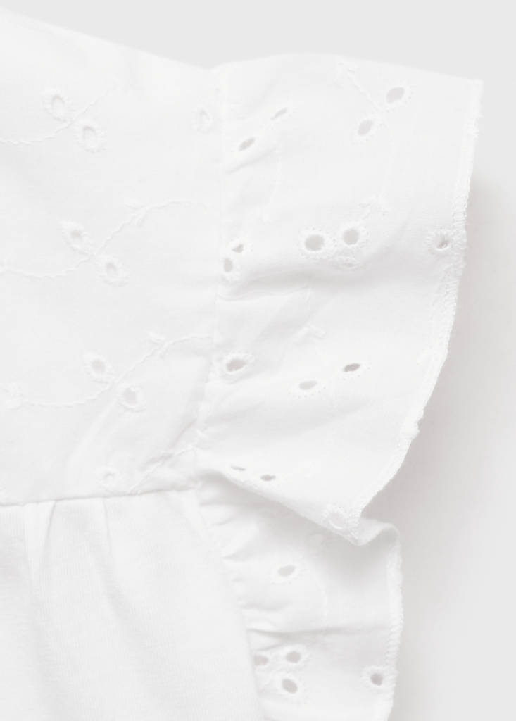 Openwork details T-shirt — Off White