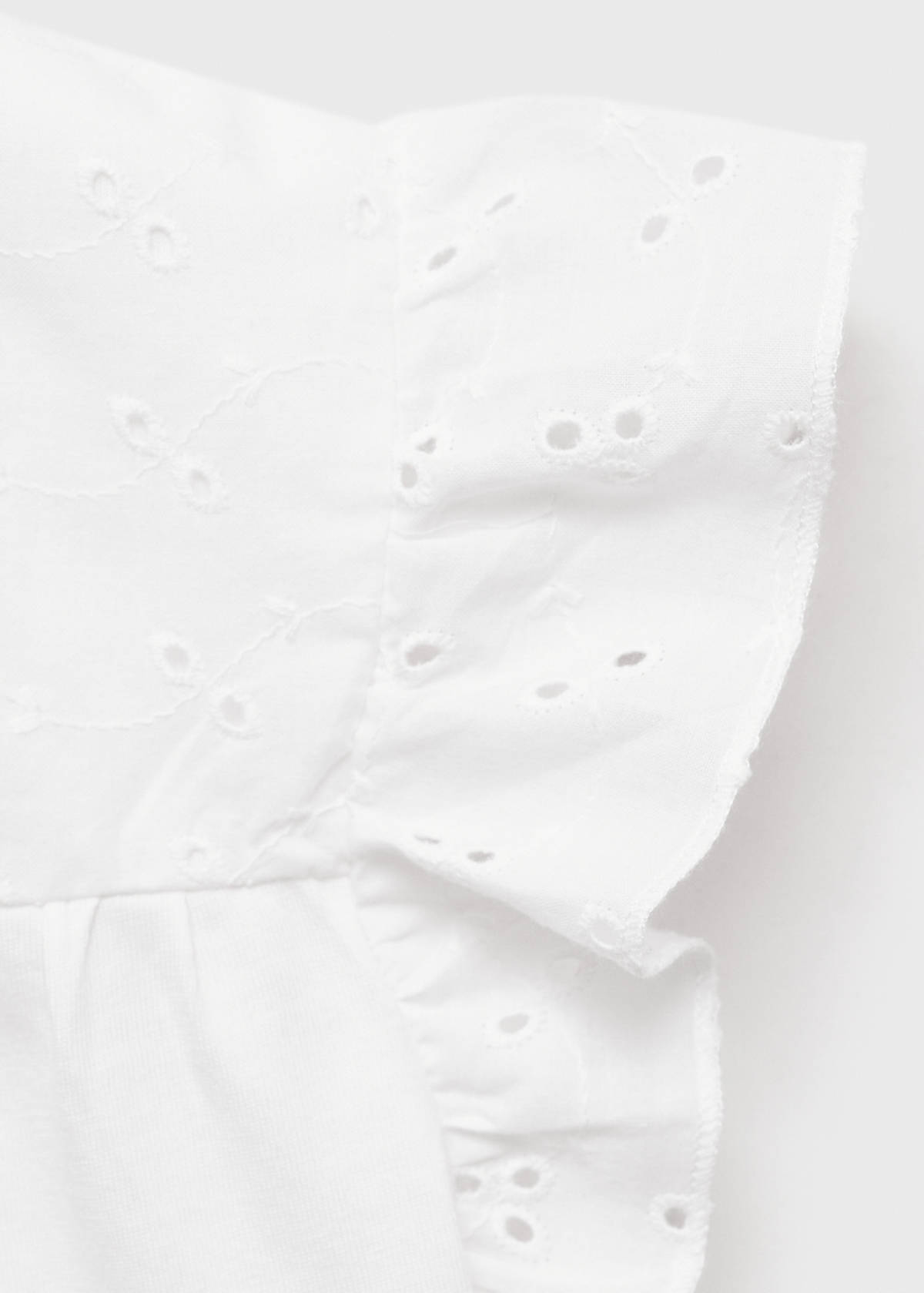 Openwork details T-shirt — Off White
