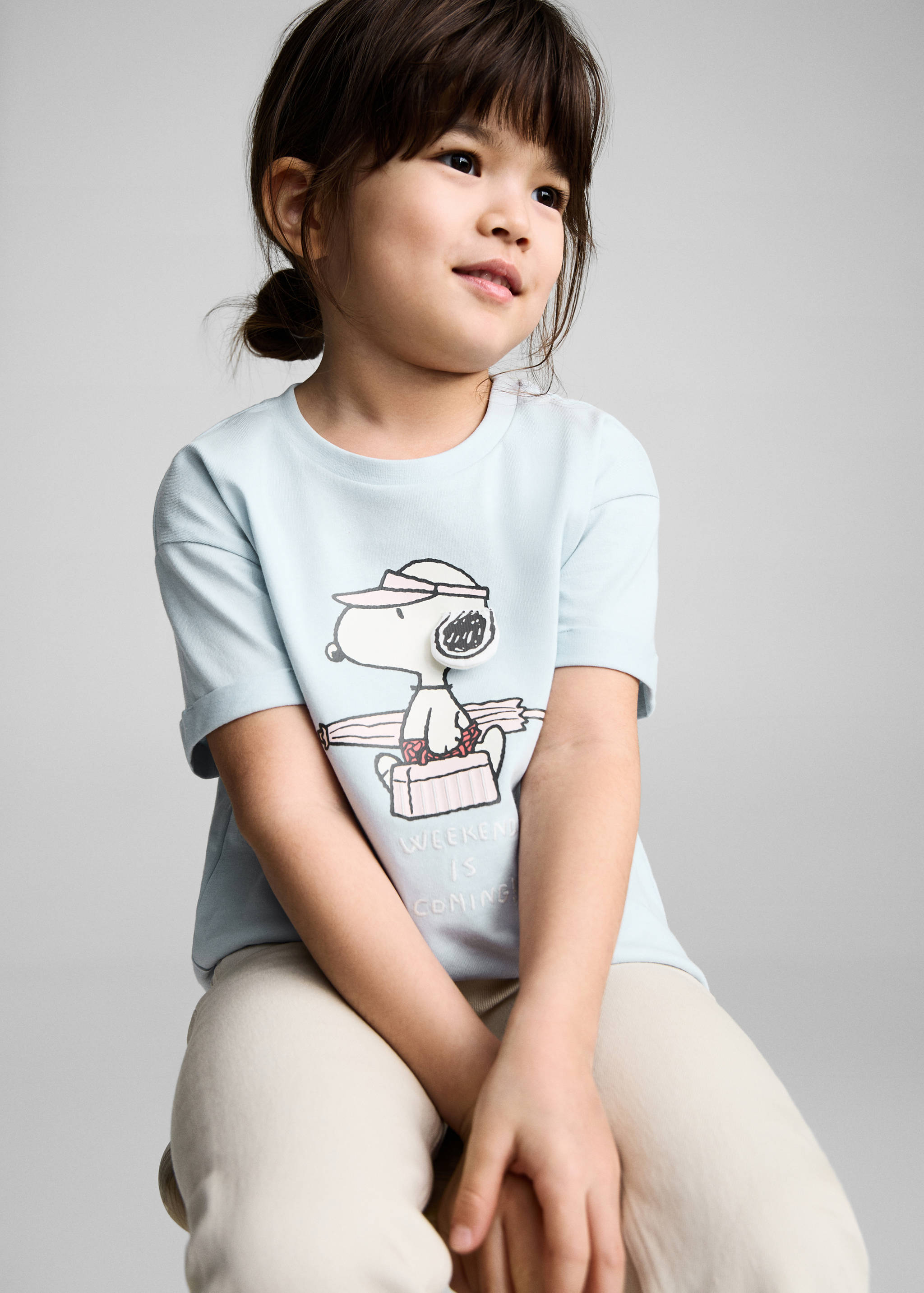 Snoopy printed t-shirt - Medium plane