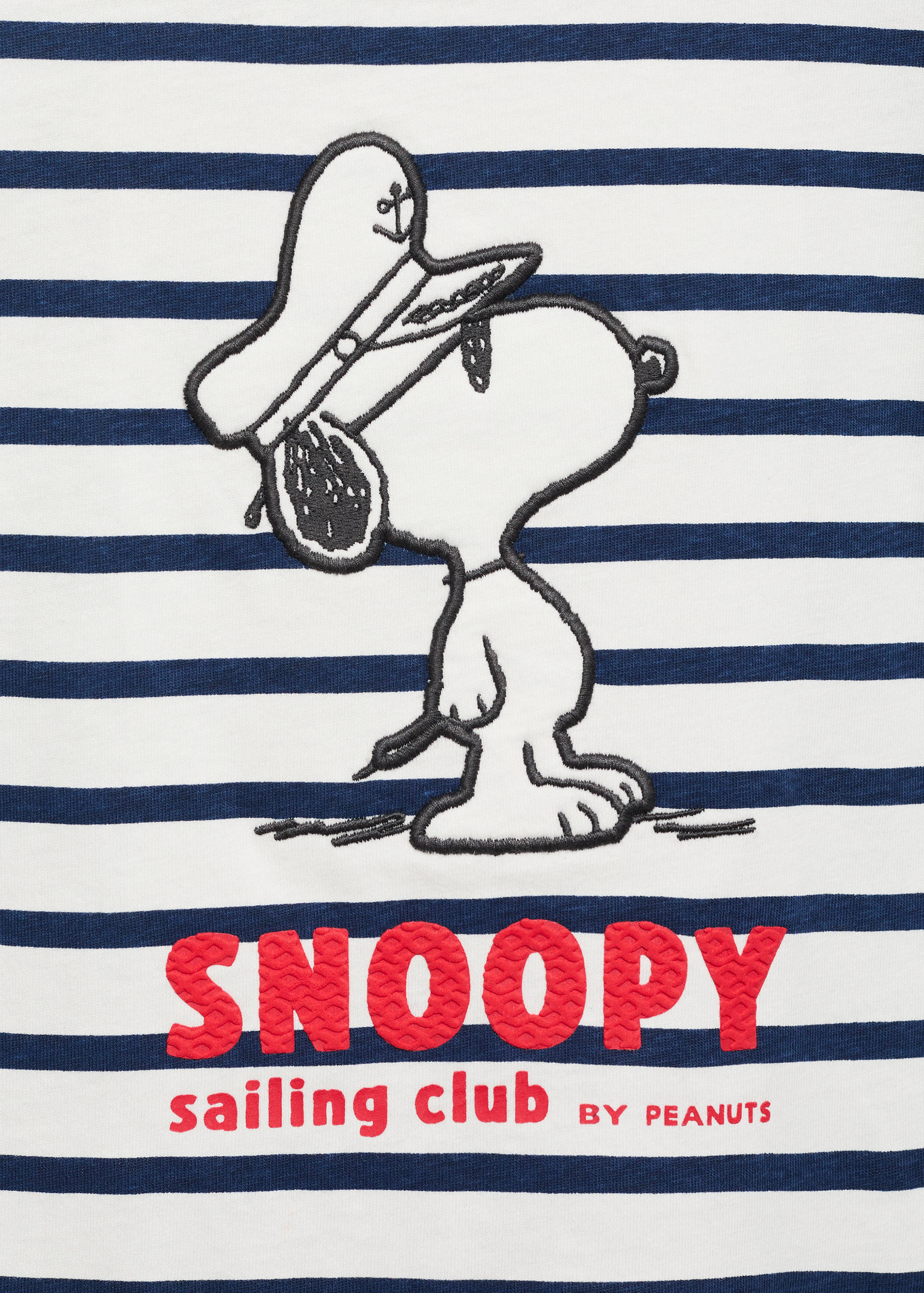 Snoopy striped t-shirt with knot detail - Details of the article 8
