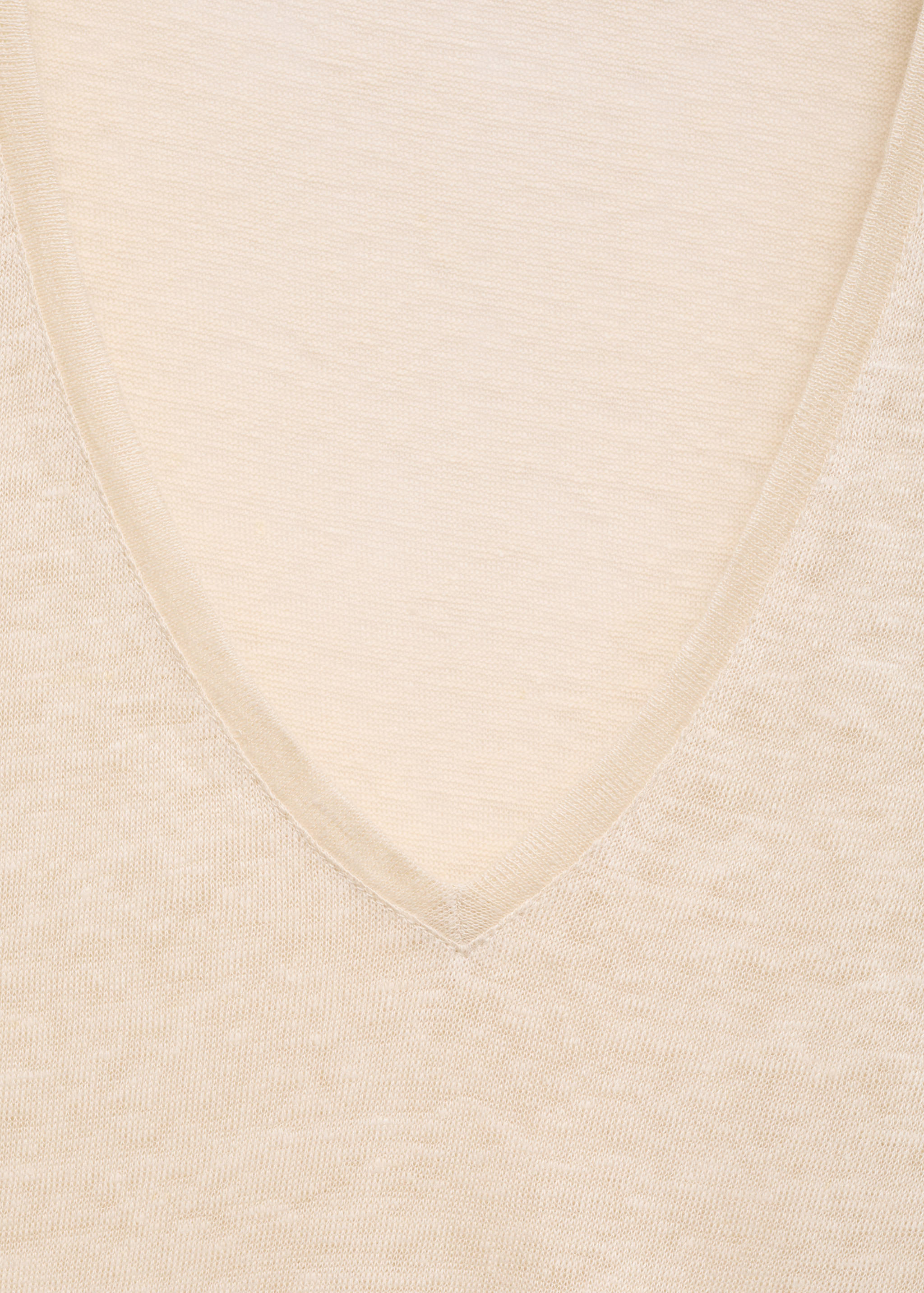 T-shirt lin col V - Détail de l'article 8