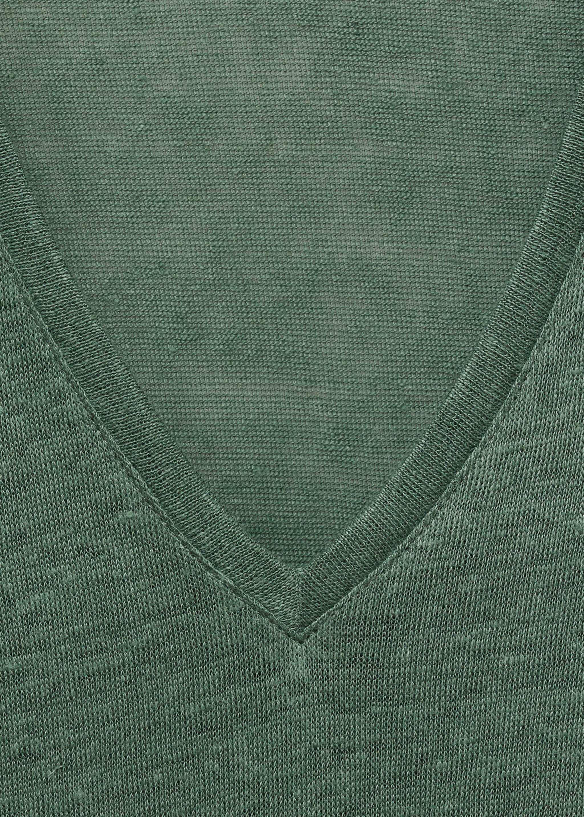 Camiseta lino cuello pico - Detalle del artículo 8