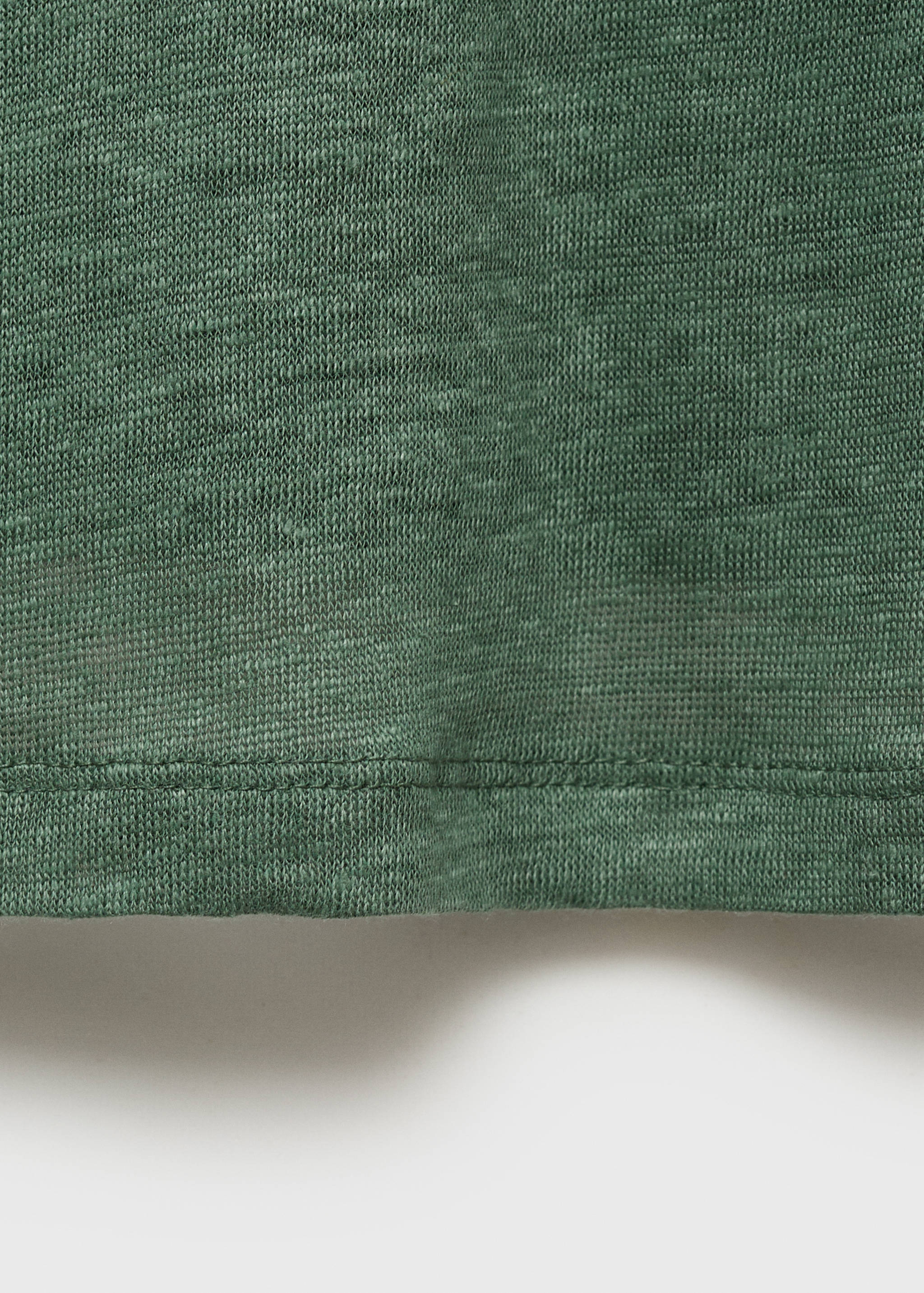 Camiseta lino cuello pico - Detalle del artículo 0