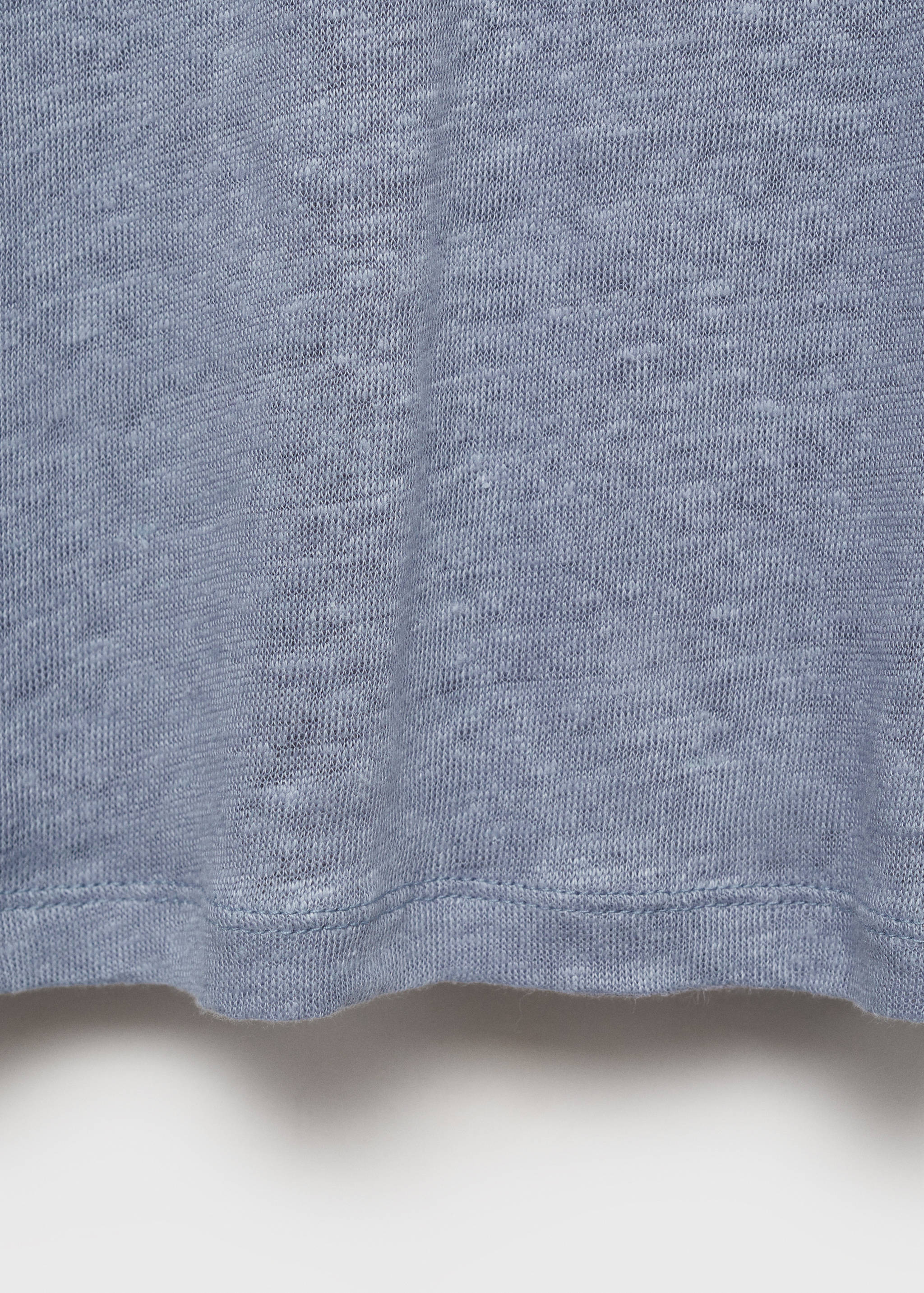 Camiseta lino cuello pico - Detalle del artículo 0