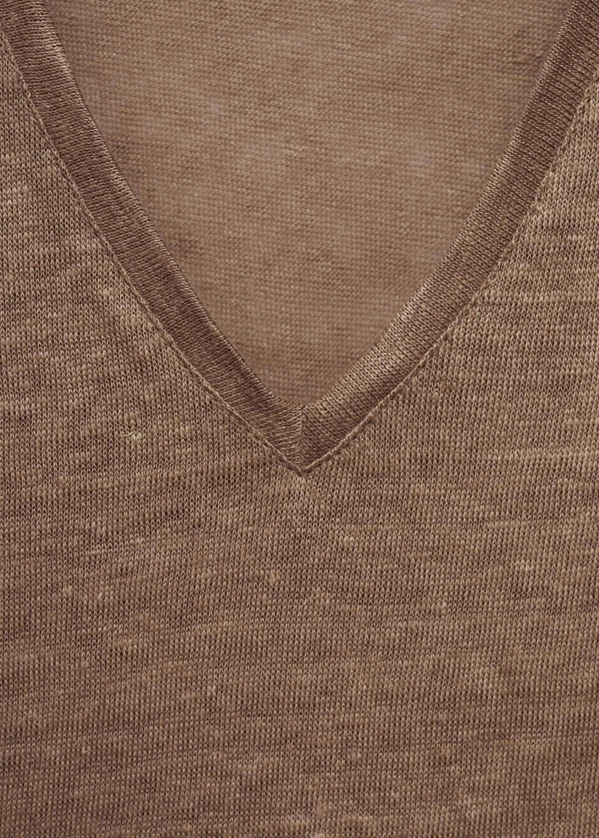 Camiseta lino cuello pico - Detalle del artículo 8