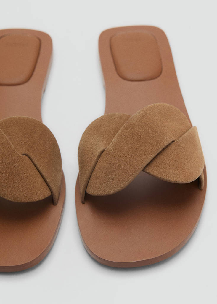 Leather straps sandals — Sand