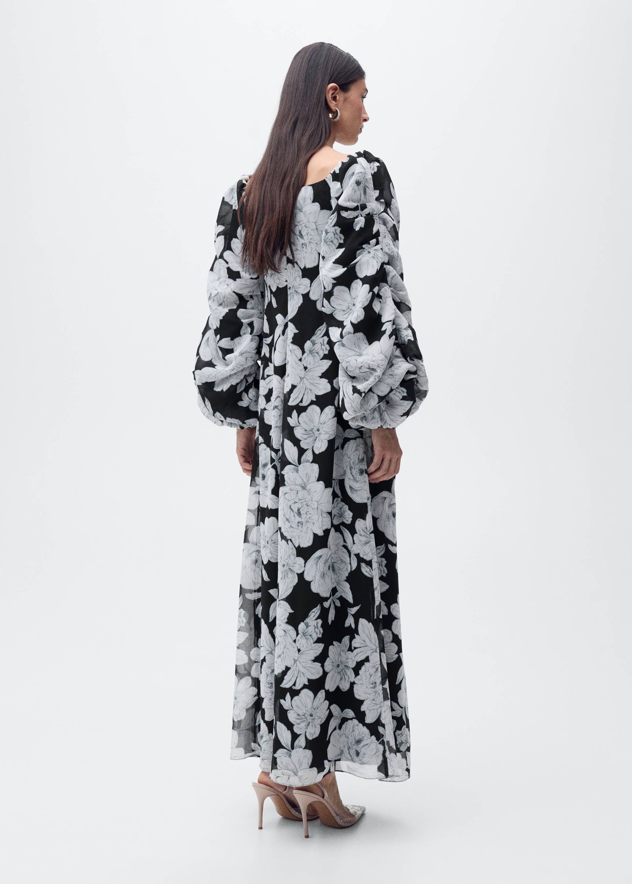 Robe bustier à fleurs - Verso de l’article