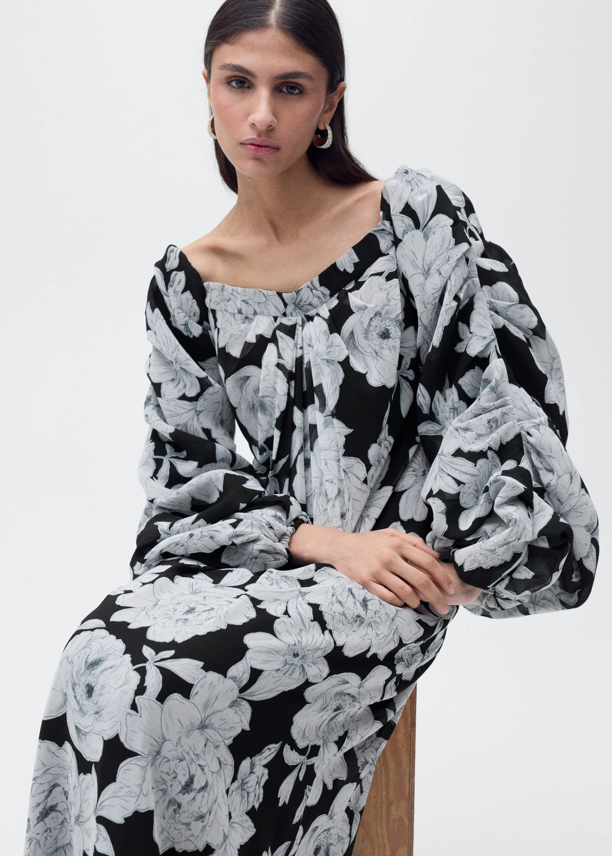 Robe bustier à fleurs - Détail de l'article 6