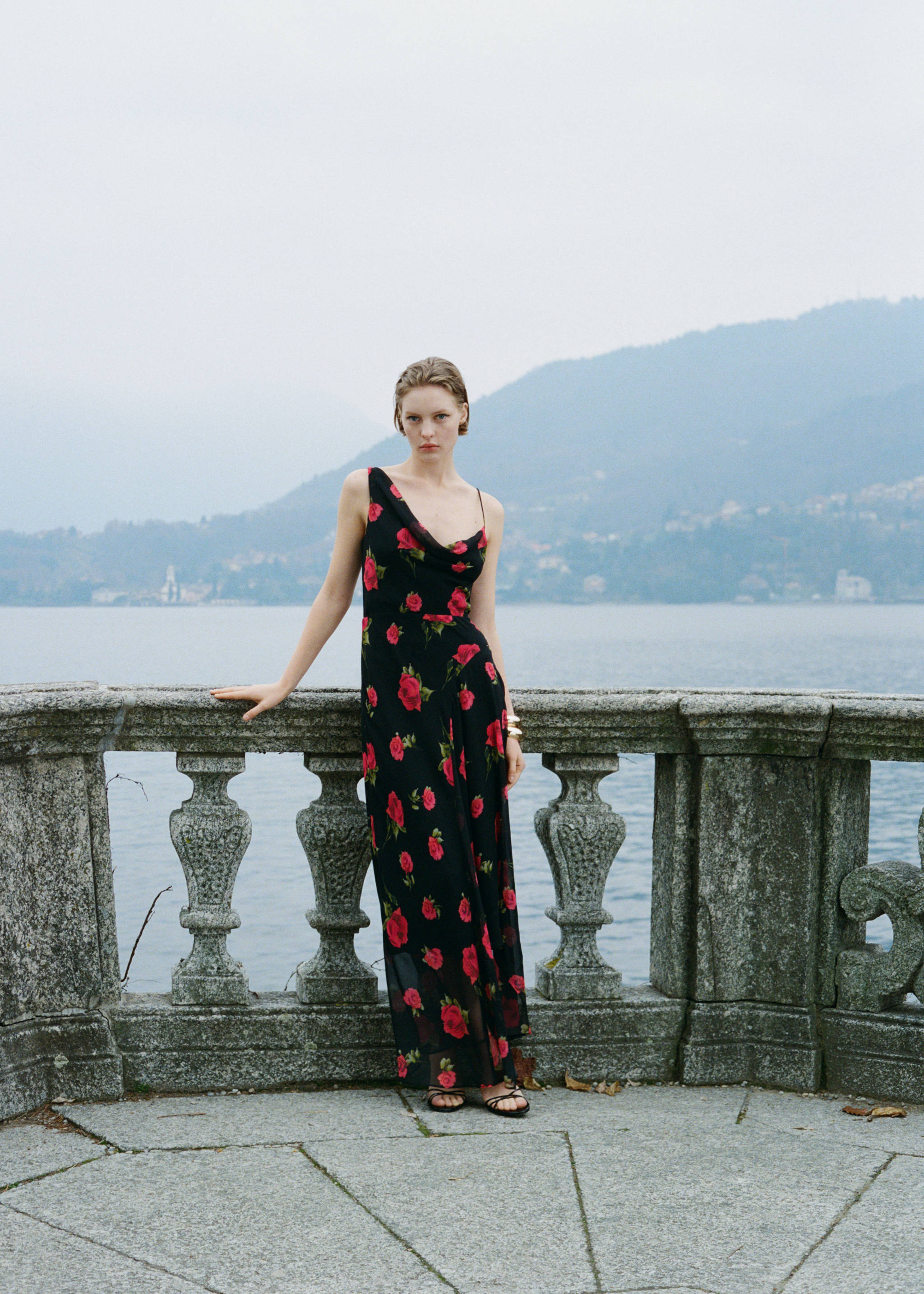 Long floral-print dress - Details of the article 6