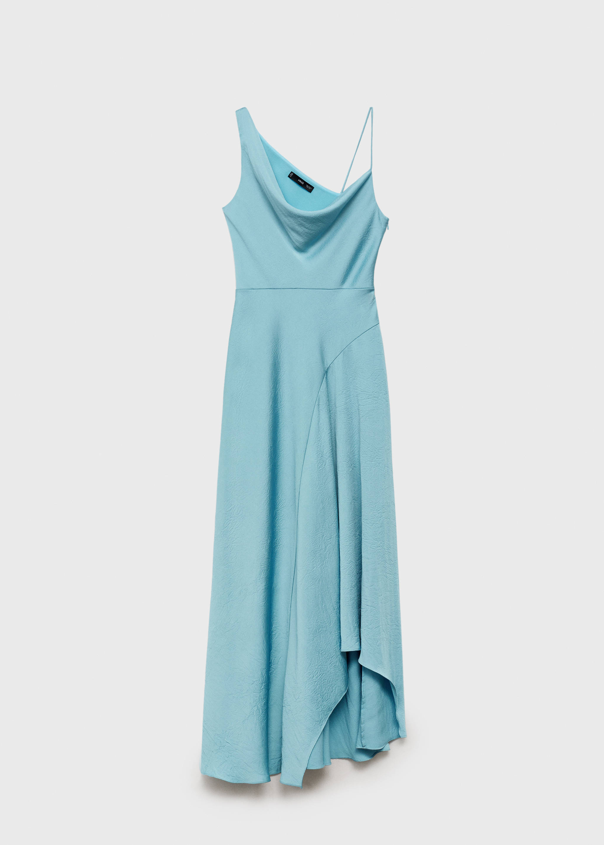 Asymmetrical creased-effect dress - Article without model