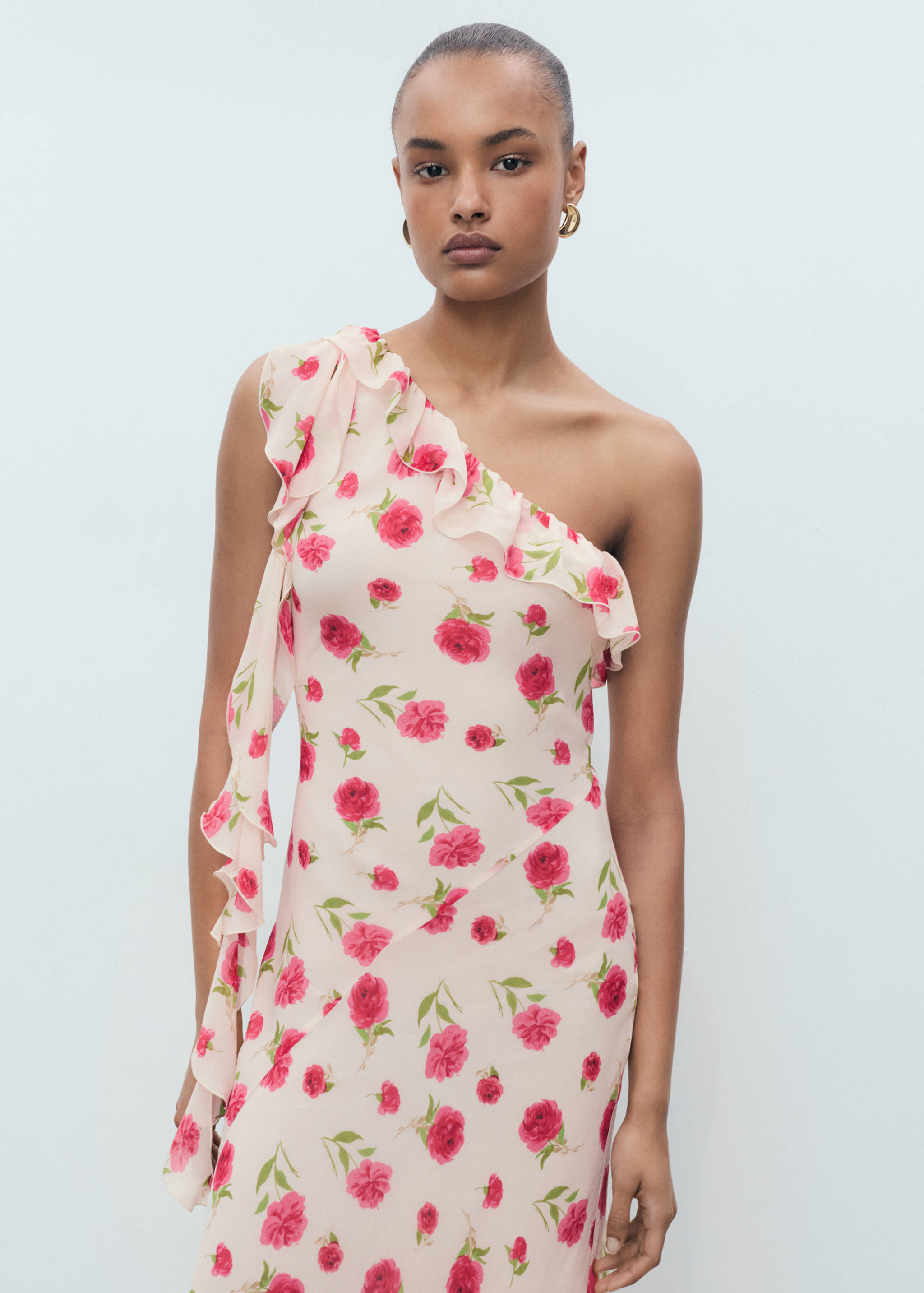 Robe à fleurs volantée - Détail de l'article 1