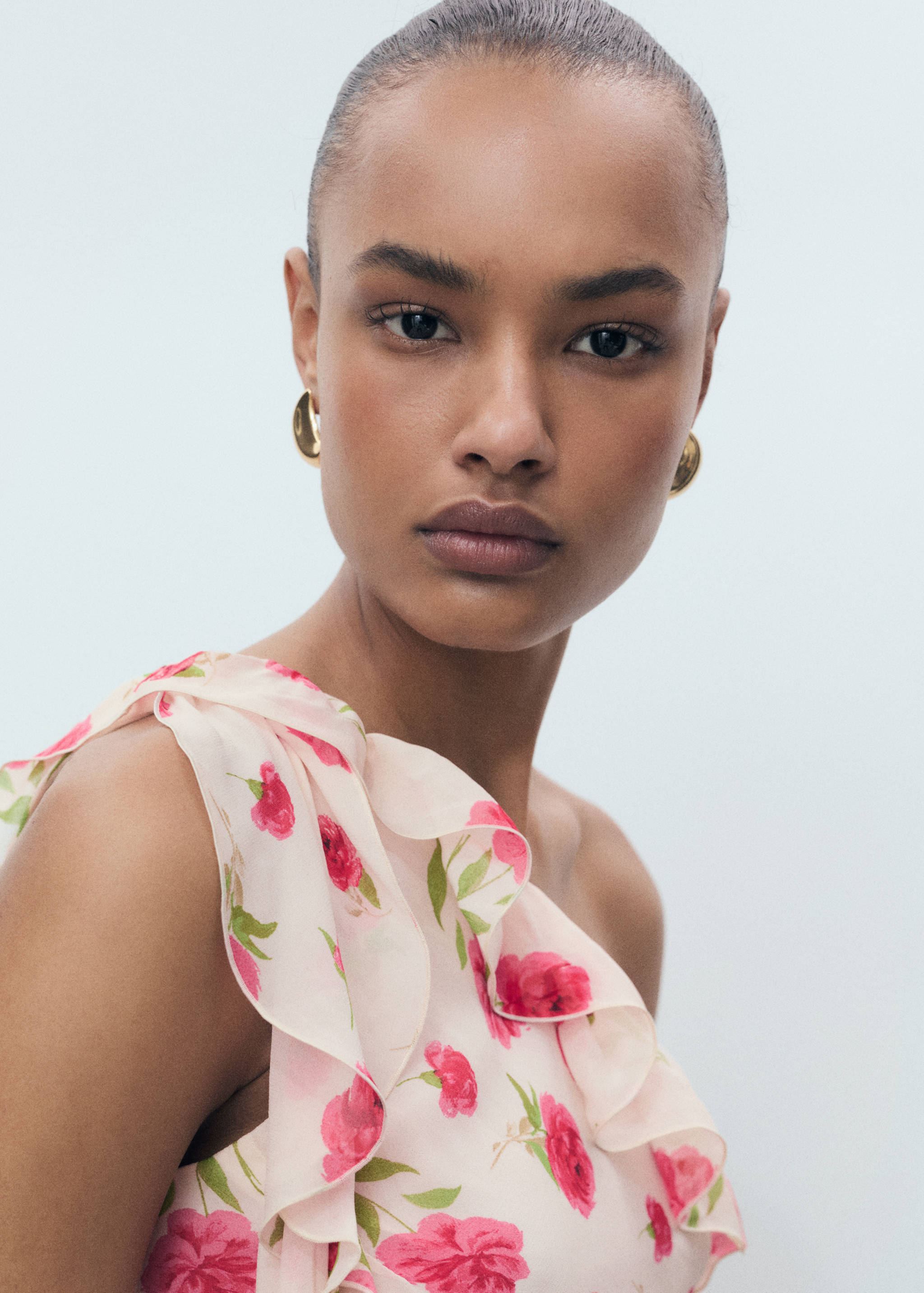 Floral ruffled dress - Details of the article 3