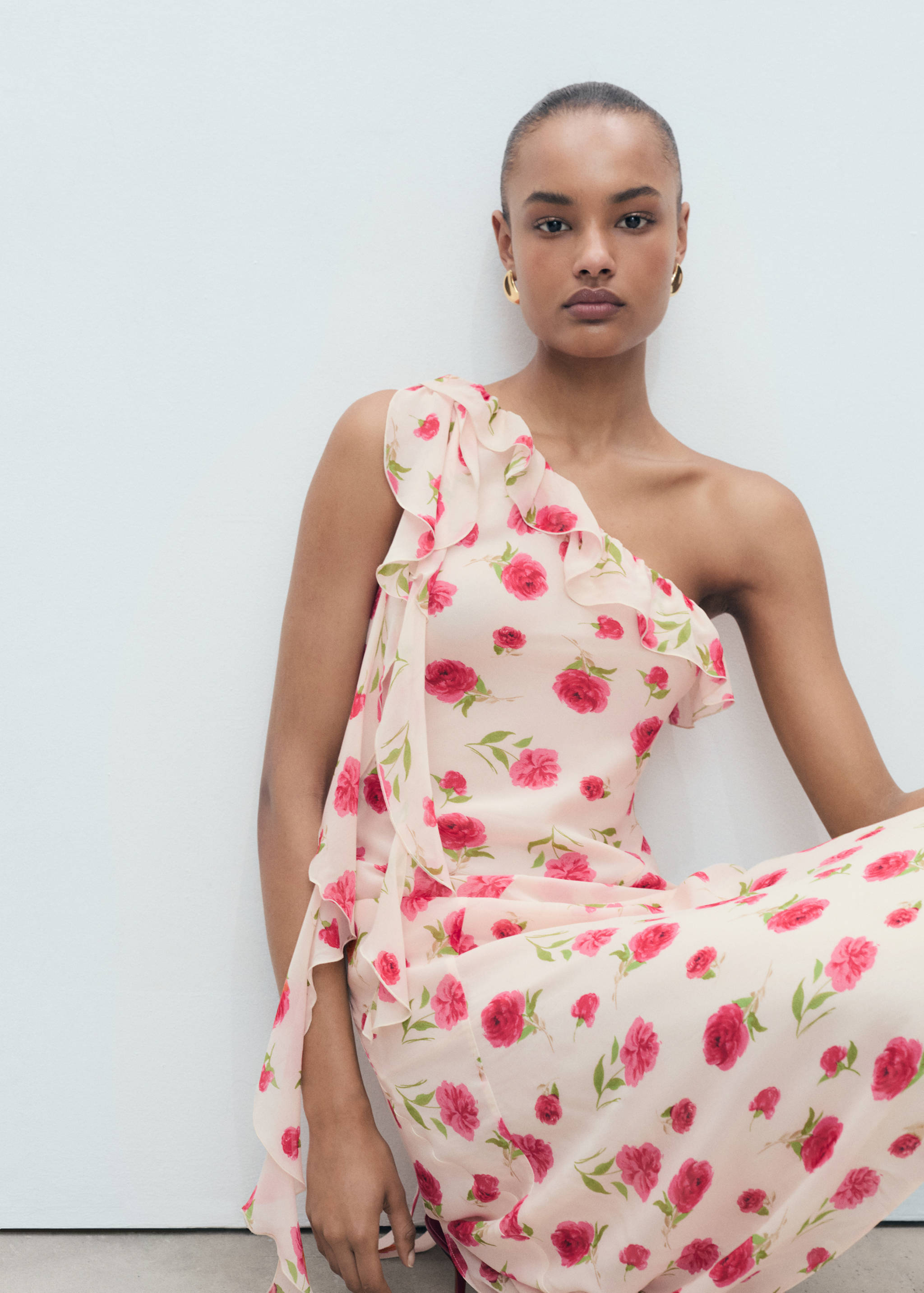 Robe à fleurs volantée - Détail de l'article 2