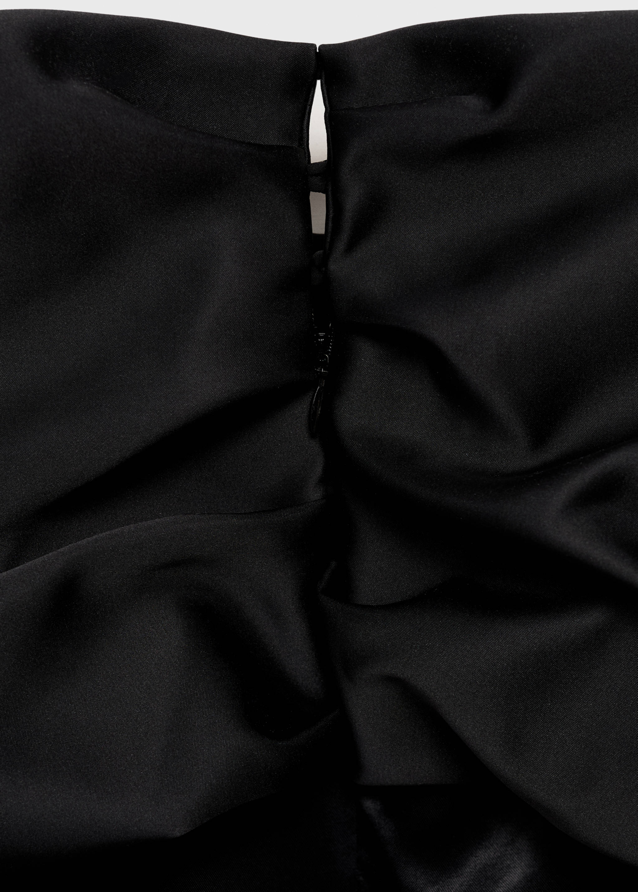 Satijnen off-shoulder jurk met volume - Detail van het artikel 8