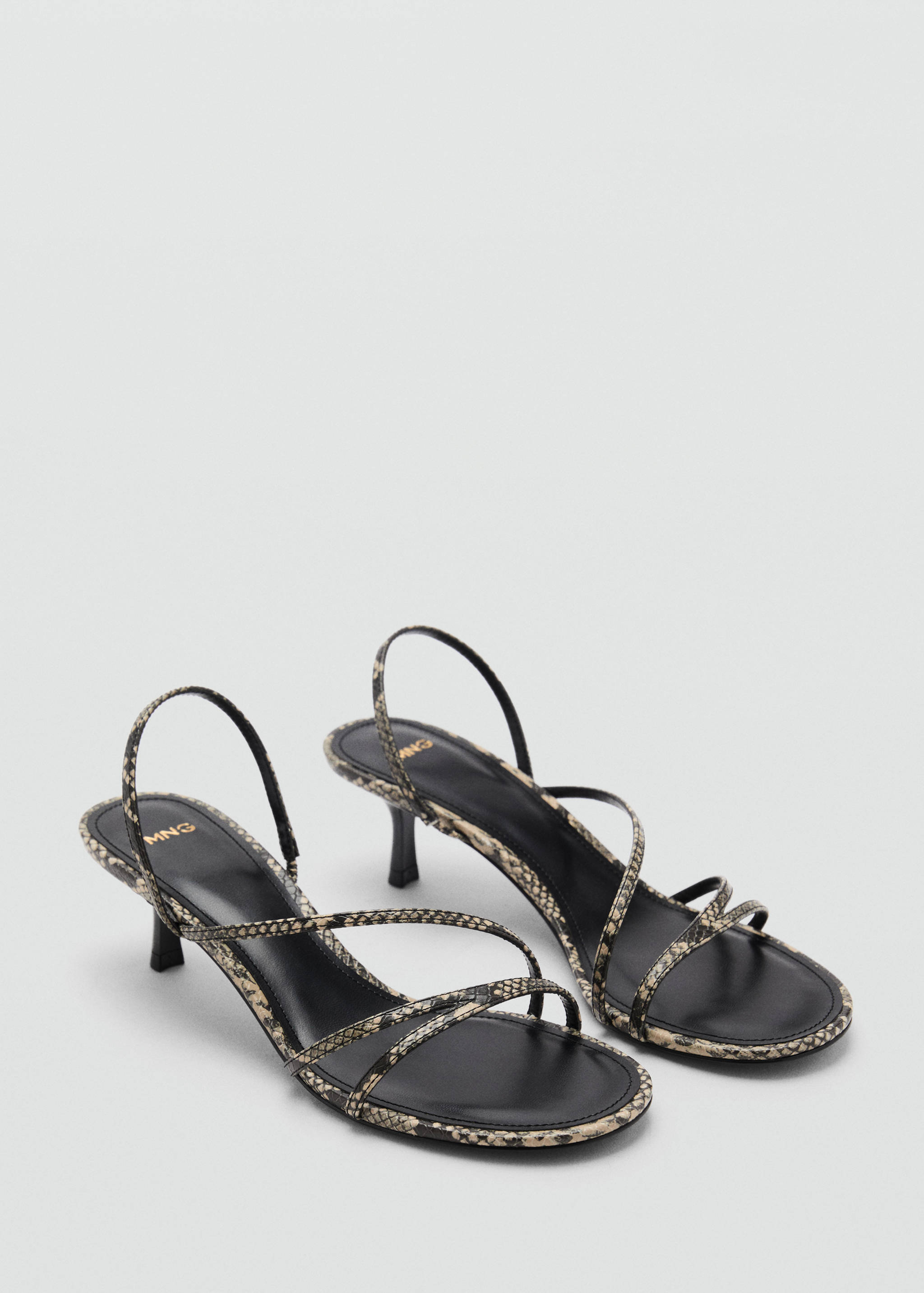 Strappy heeled sandals - Medium plane