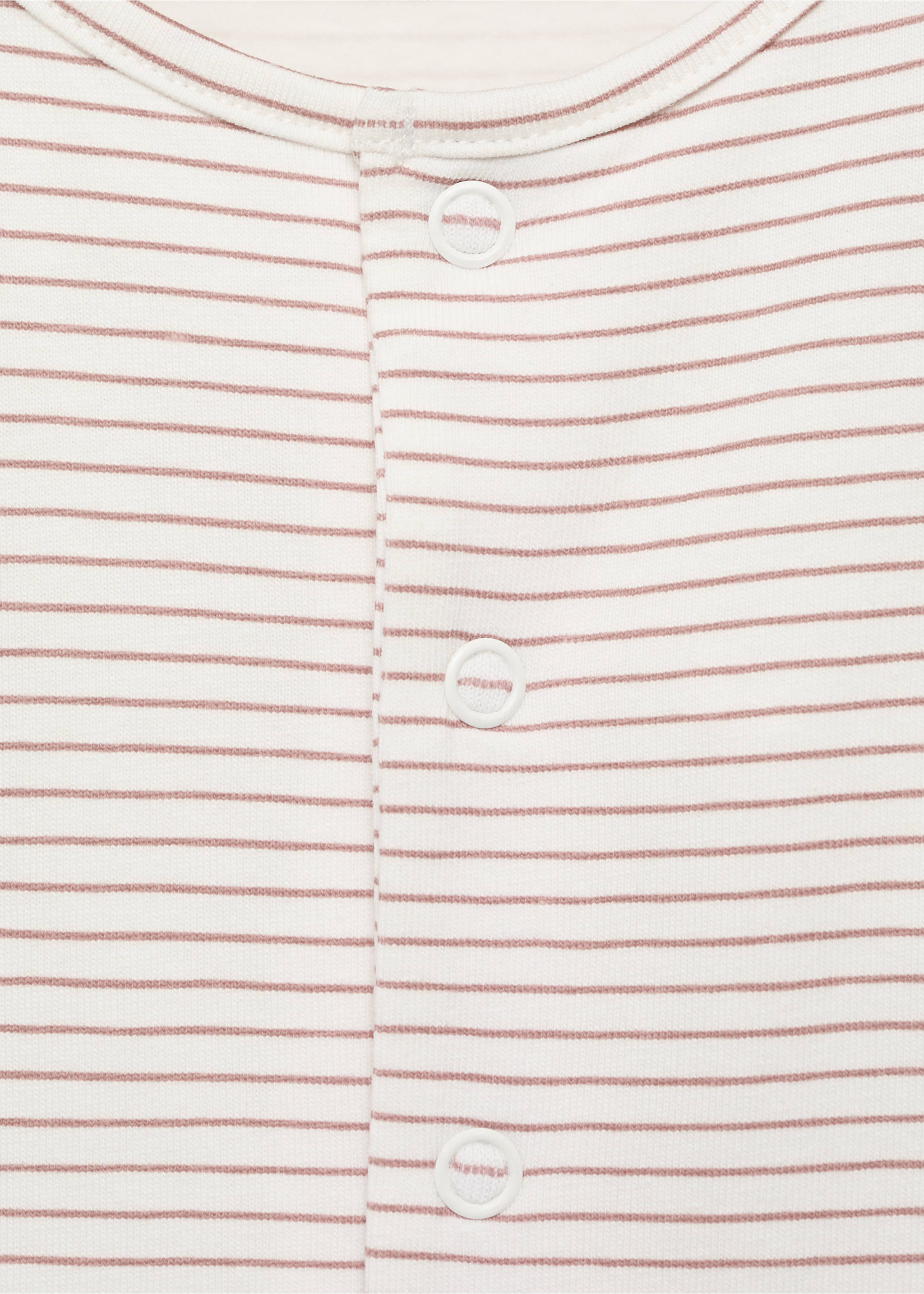 Çizgili body pijama - Ürün detayı 8, Pembe. Ref: 87006728-00.