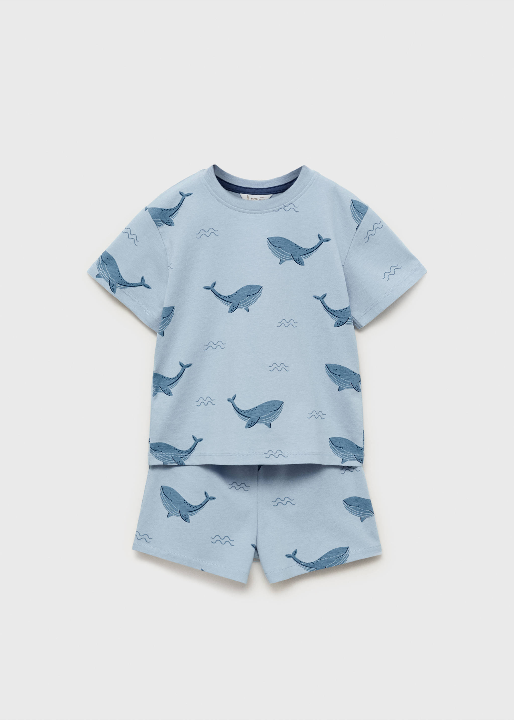 Pack pijama algodón corto - Artículo sin modelo, Azul. Ref: 87006731-00.