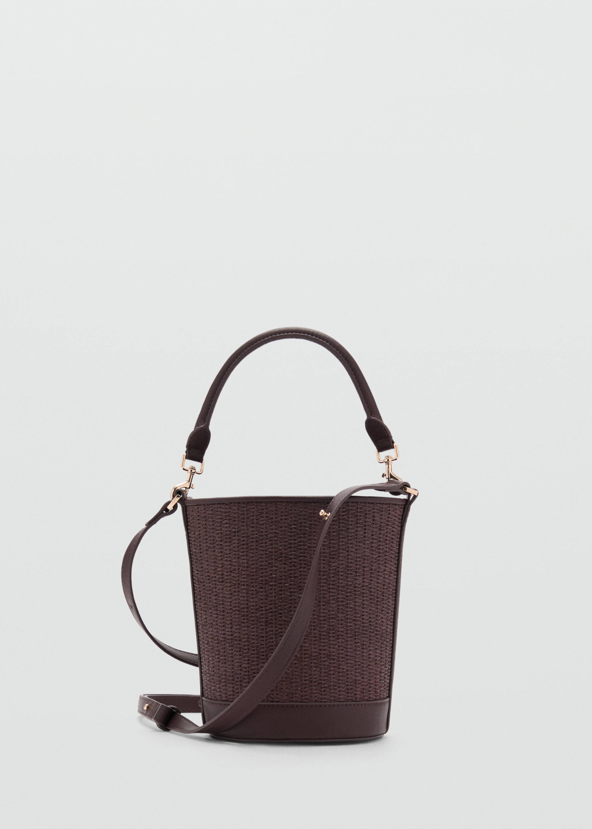 Small raffia bucket bag - Article without model