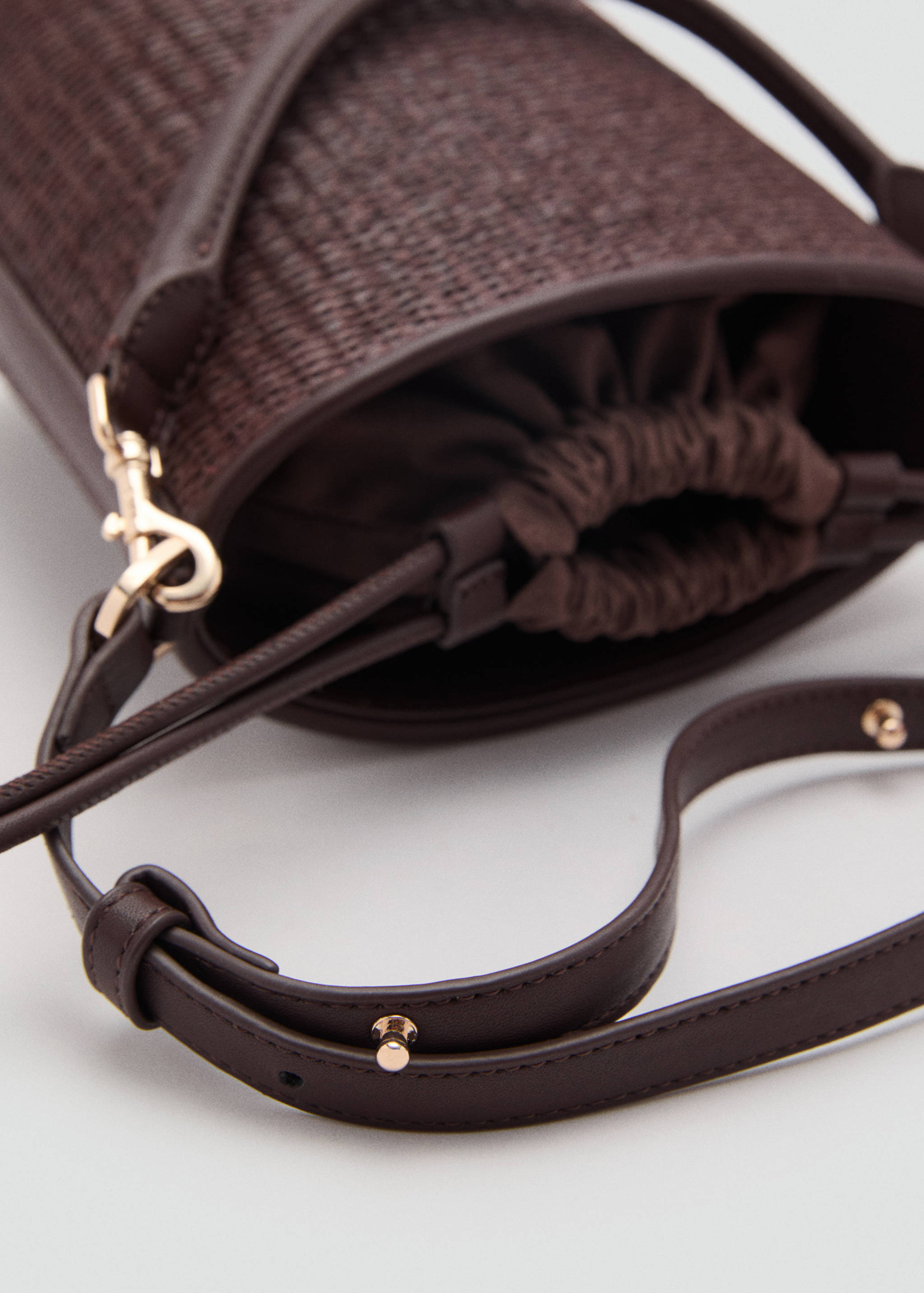 Small raffia bucket bag - Details of the article 1