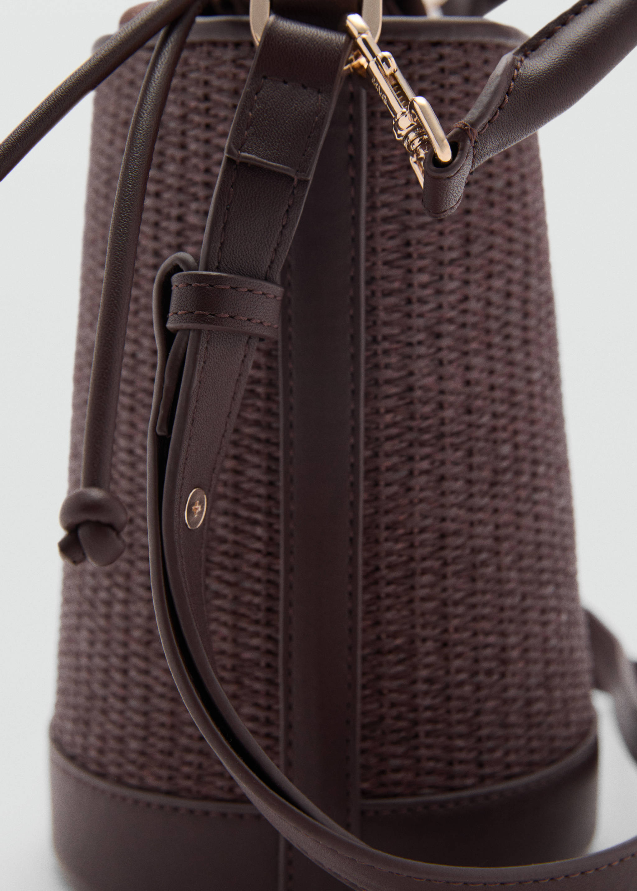 Small raffia bucket bag - Details of the article 2