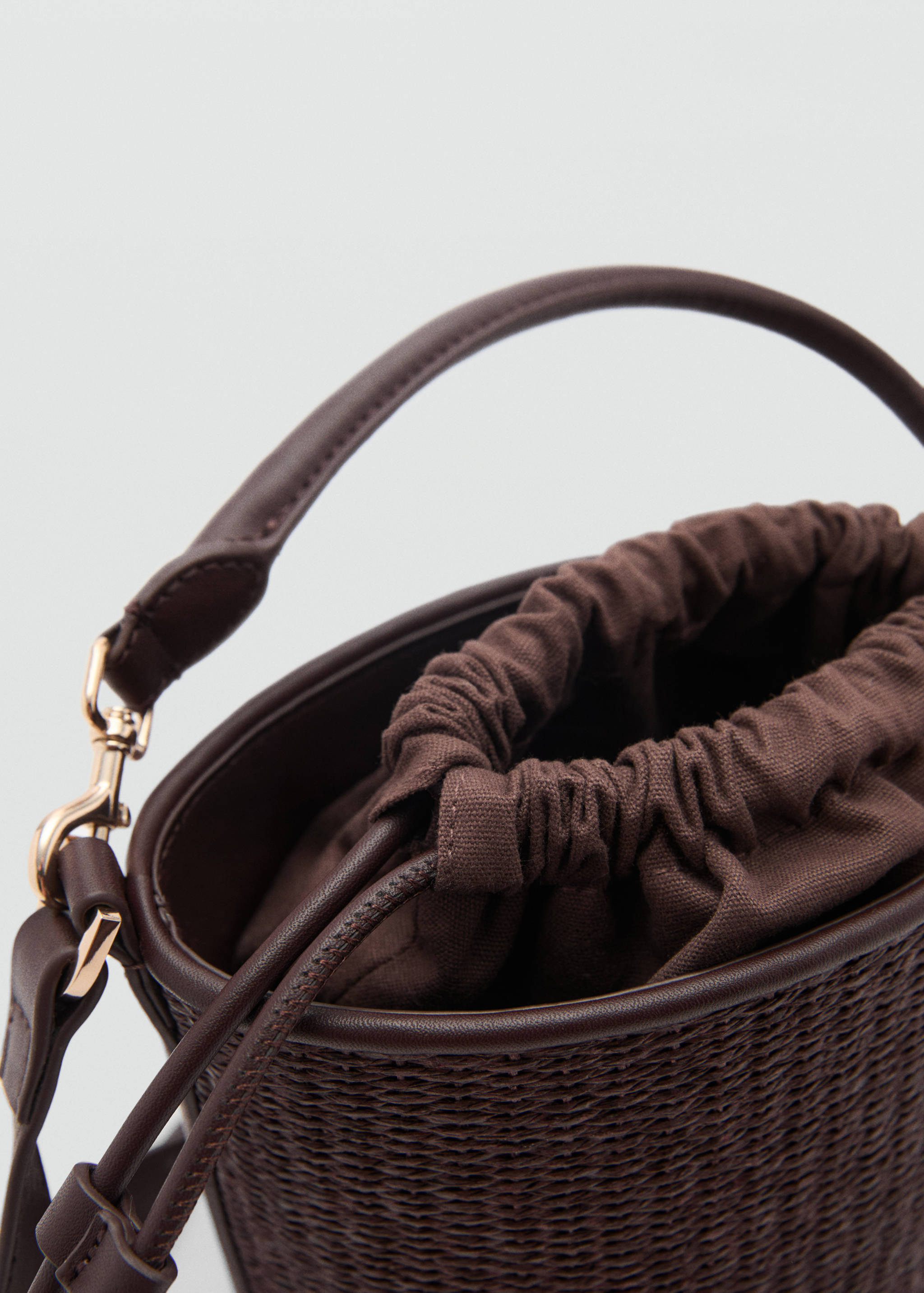 Small raffia bucket bag - Details of the article 3