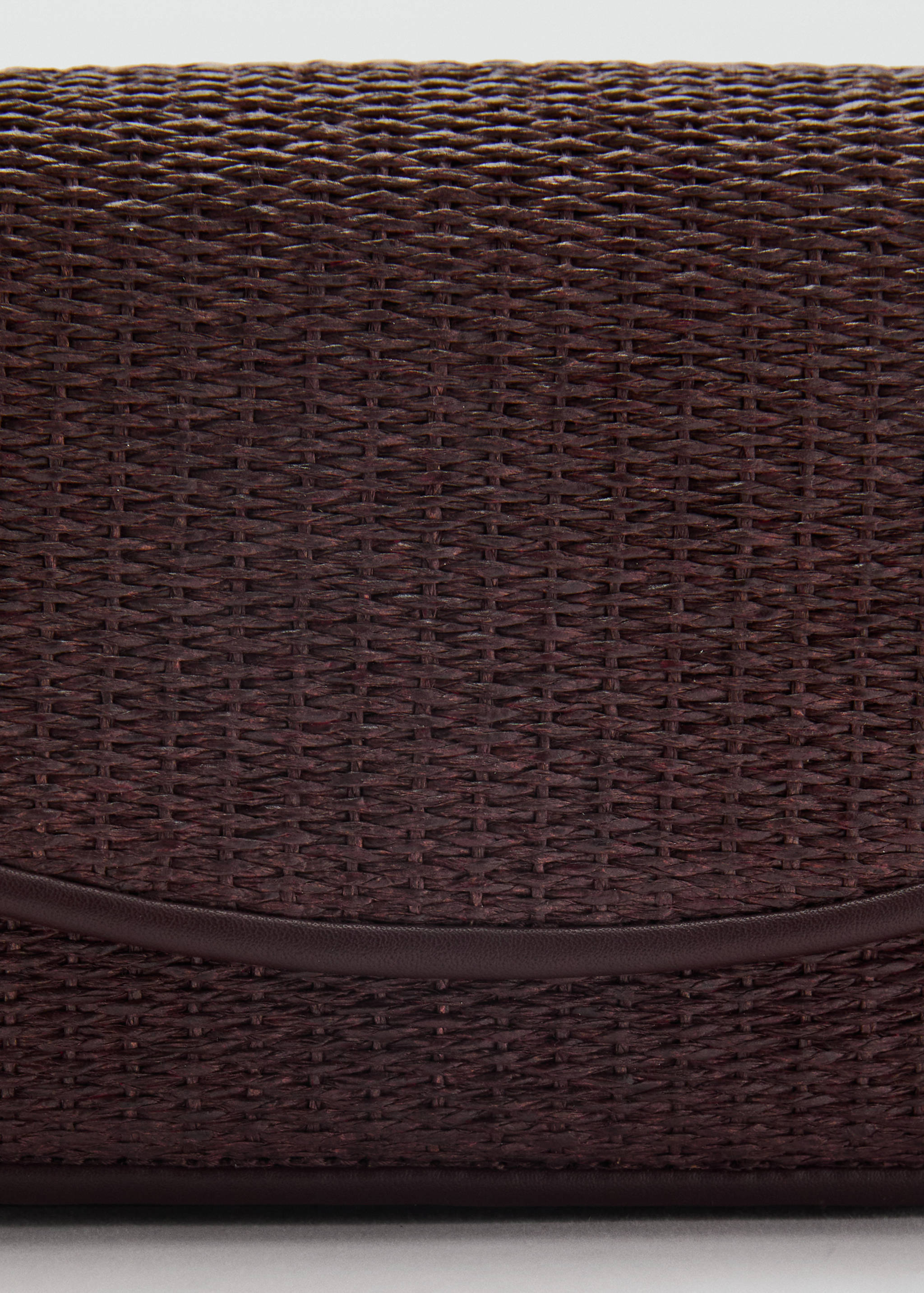 Raffia shoulder bag with flap - Details of the article 4