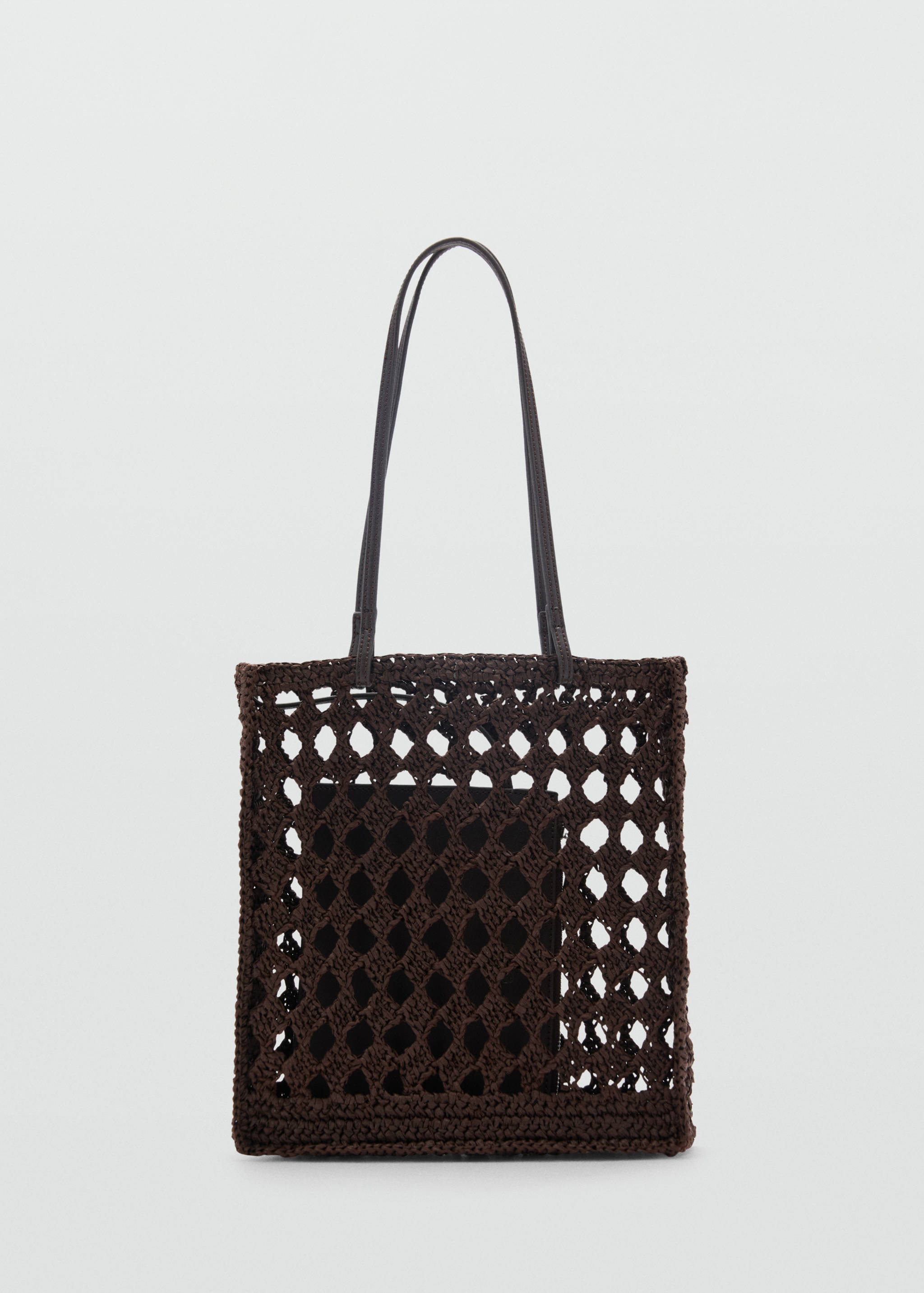 Bolso shopper fibra natural calado - Artículo sin modelo