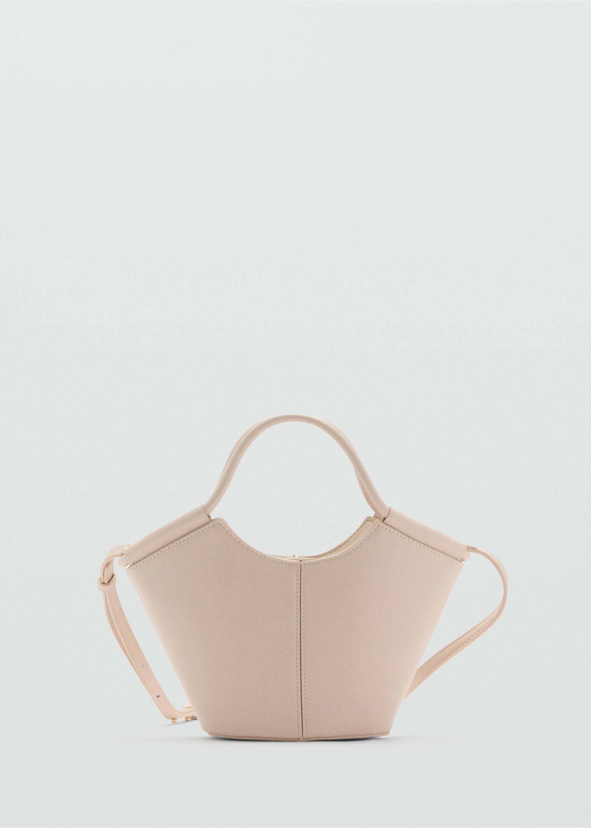 Bolso bandolera mini estilo shopper - Artículo sin modelo, Blanco roto. Ref: 87007174-00.