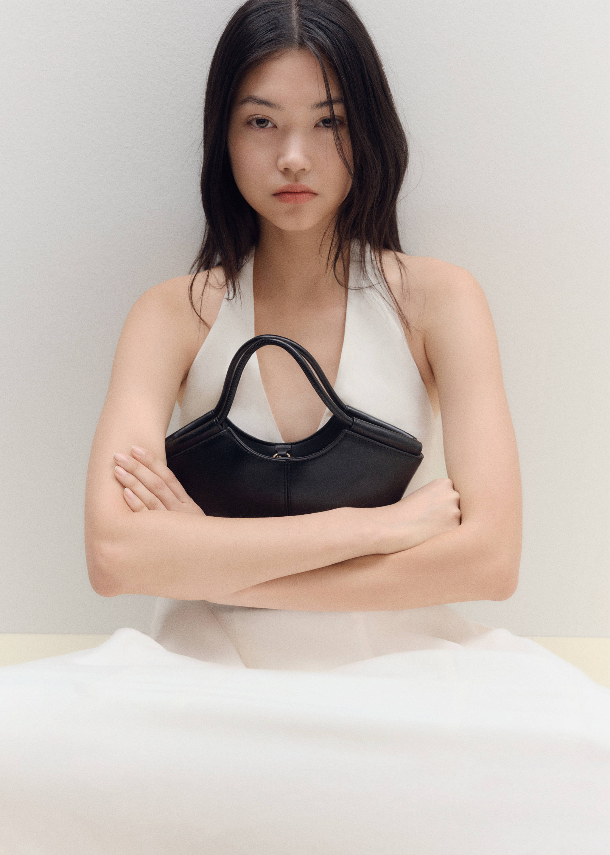 Mini shopper-style shoulder bag - General plane